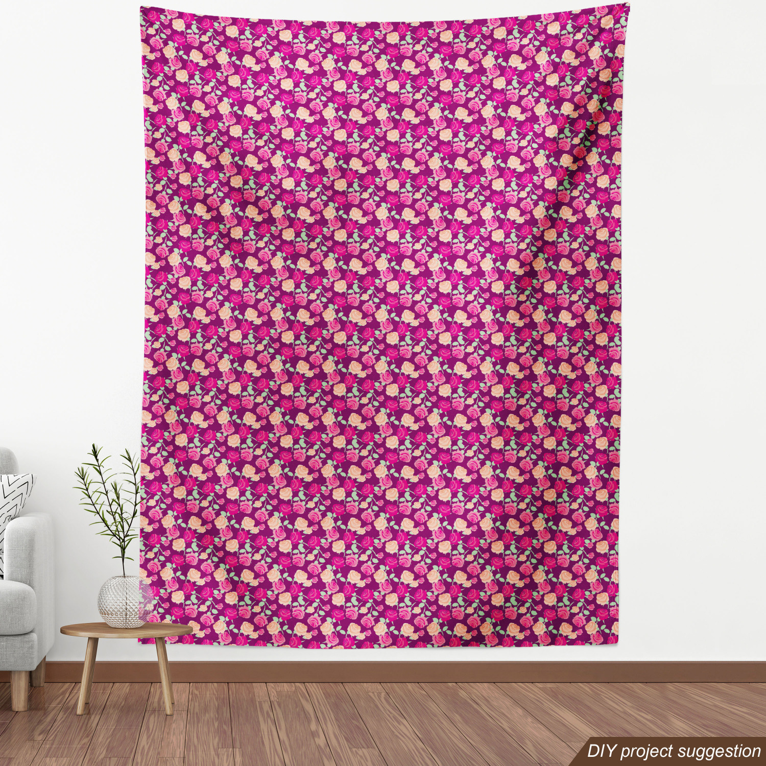 Ambesonne Rose Fabric by the Yard Decorative Upholstery Home Accents - Picture 28 of 164