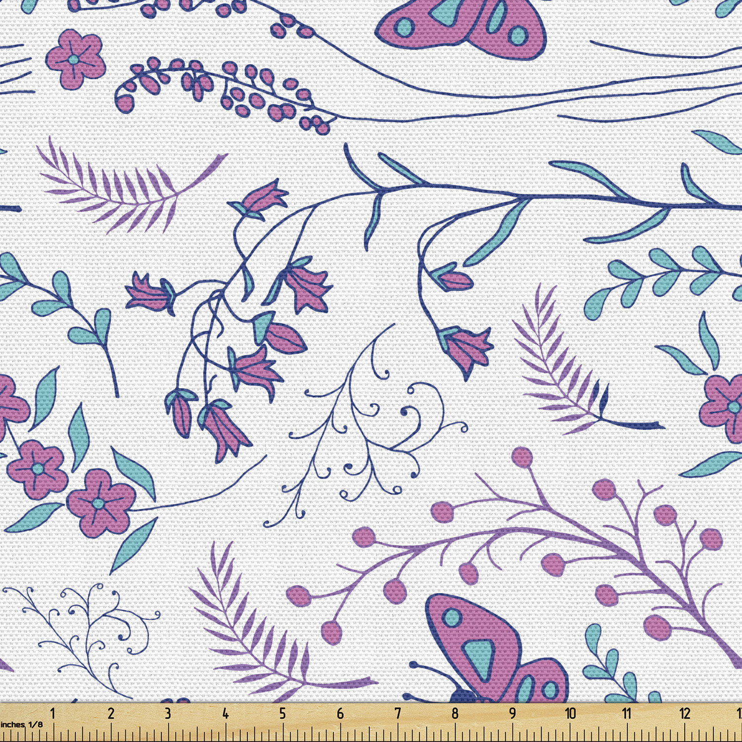 Ambesonne Spring Fabric by the Yard Decorative Upholstery Home Accents - Picture 101 of 164
