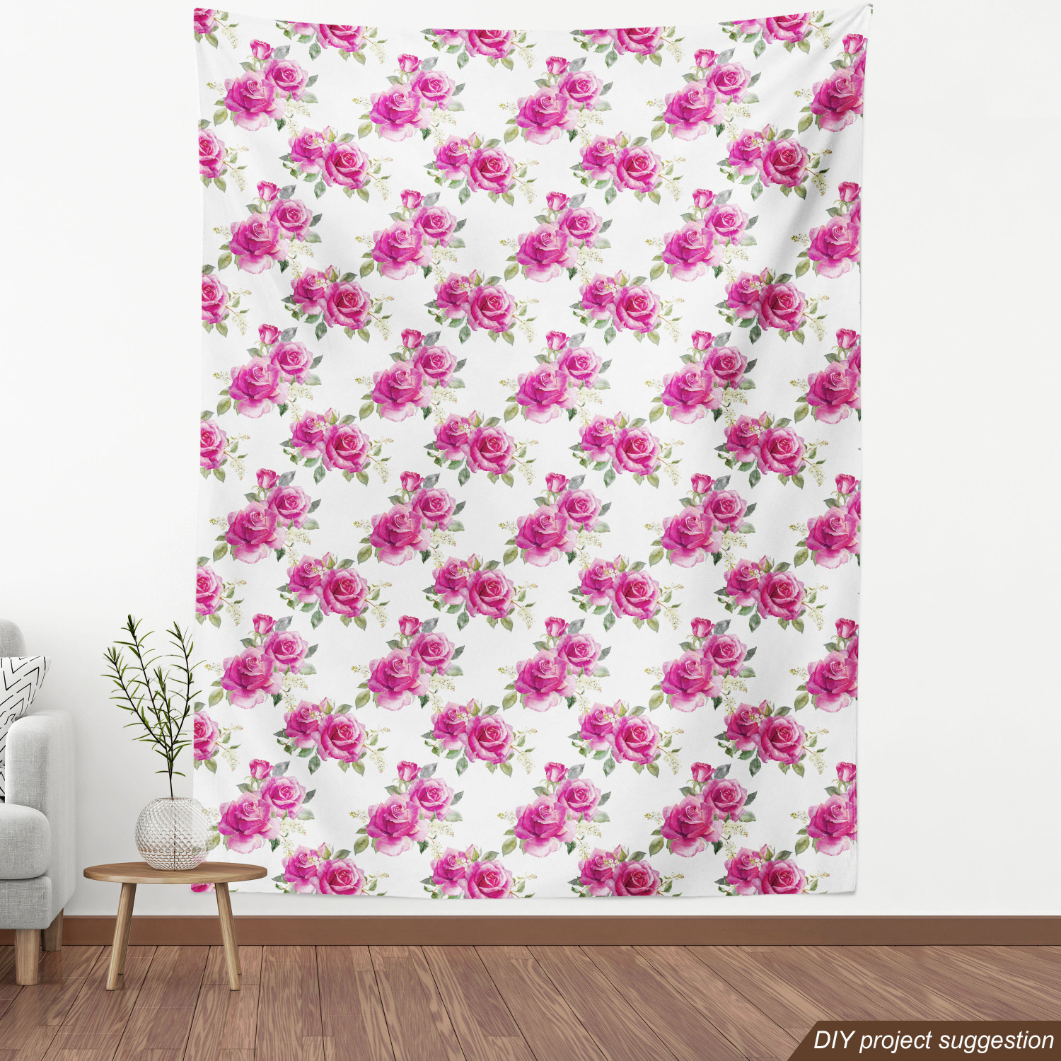 Ambesonne Rose Fabric by the Yard Decorative Upholstery Home Accents - Picture 96 of 164