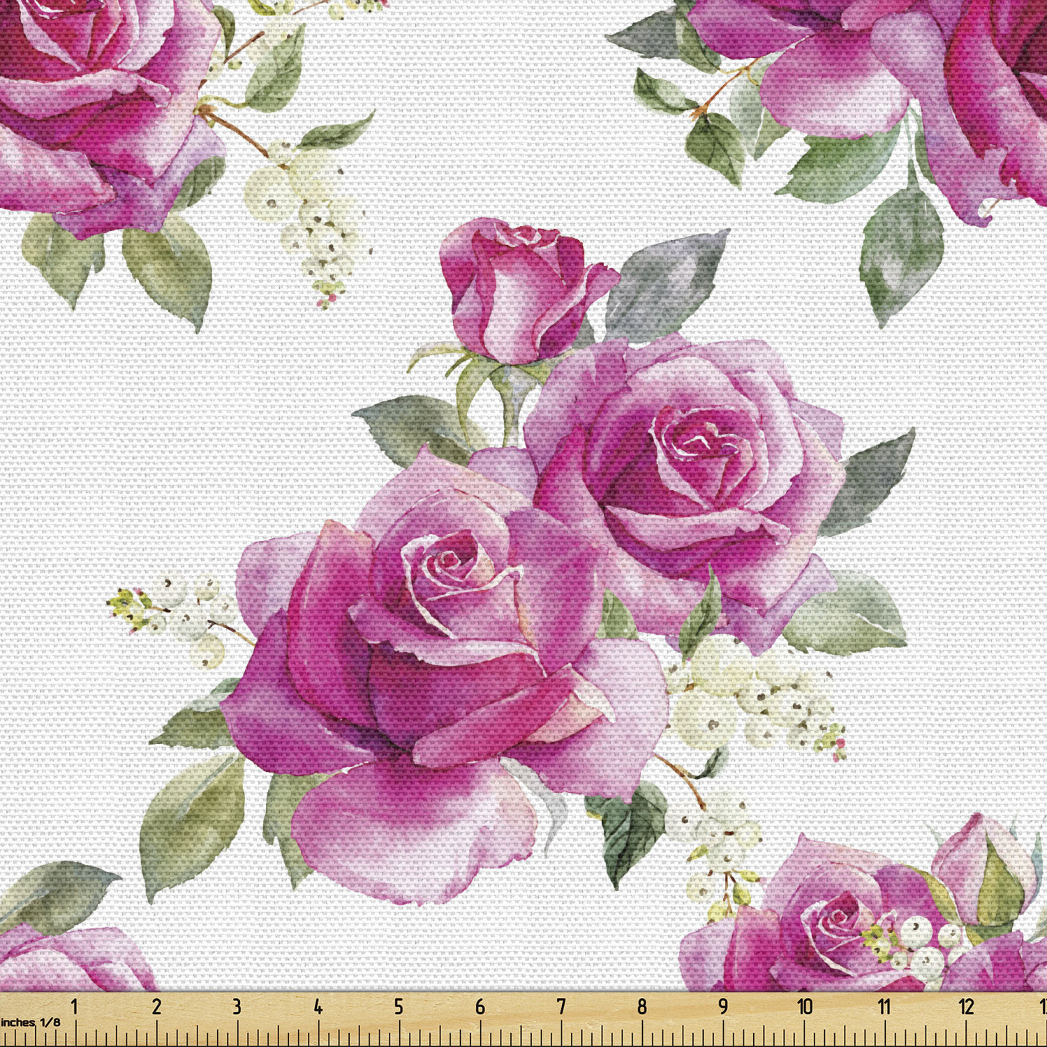 Ambesonne Rose Fabric by the Yard Decorative Upholstery Home Accents - Picture 93 of 164