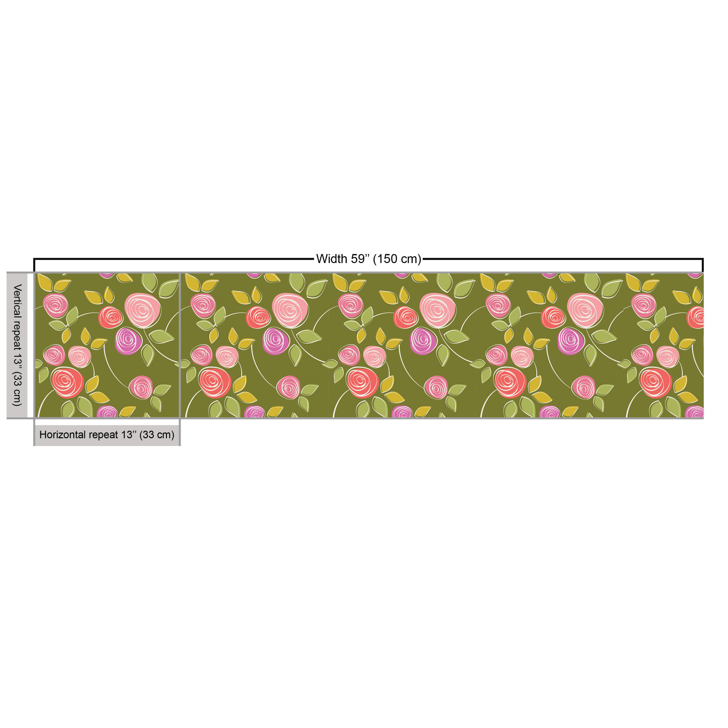 Ambesonne Rose Fabric by the Yard Decorative Upholstery Home Accents - Picture 131 of 164
