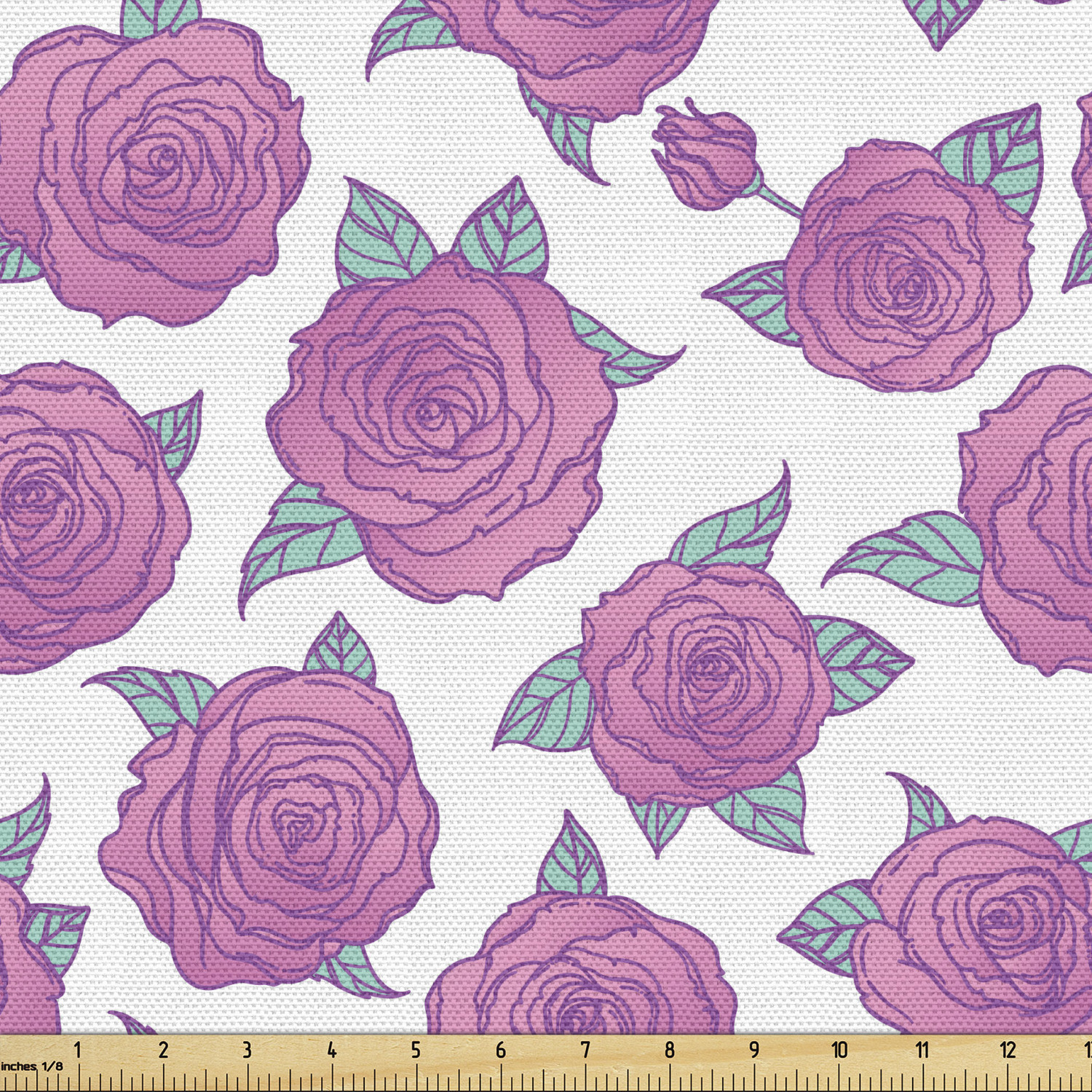 Ambesonne Rose Fabric by the Yard Decorative Upholstery Home Accents - Picture 17 of 164