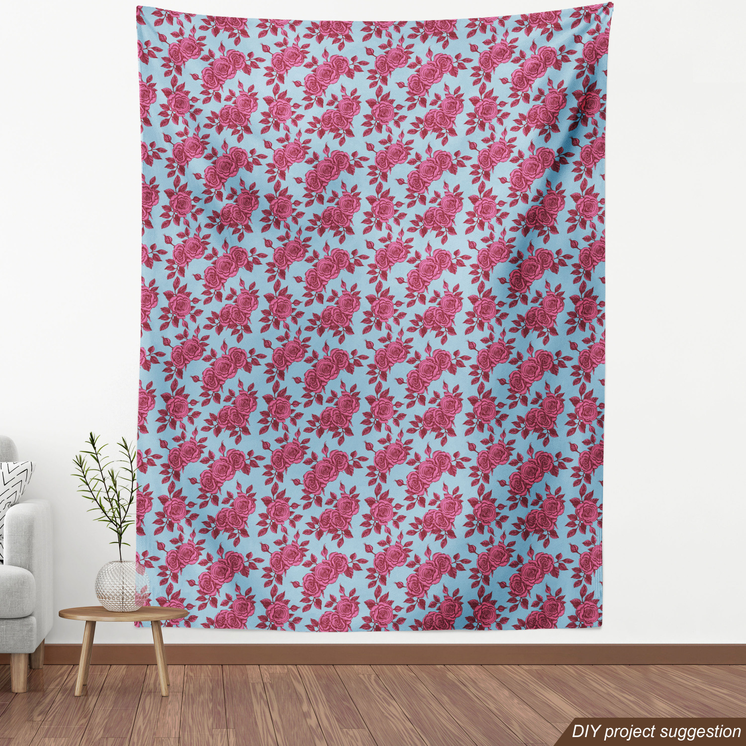 Ambesonne Rose Fabric by the Yard Decorative Upholstery Home Accents - Picture 124 of 164