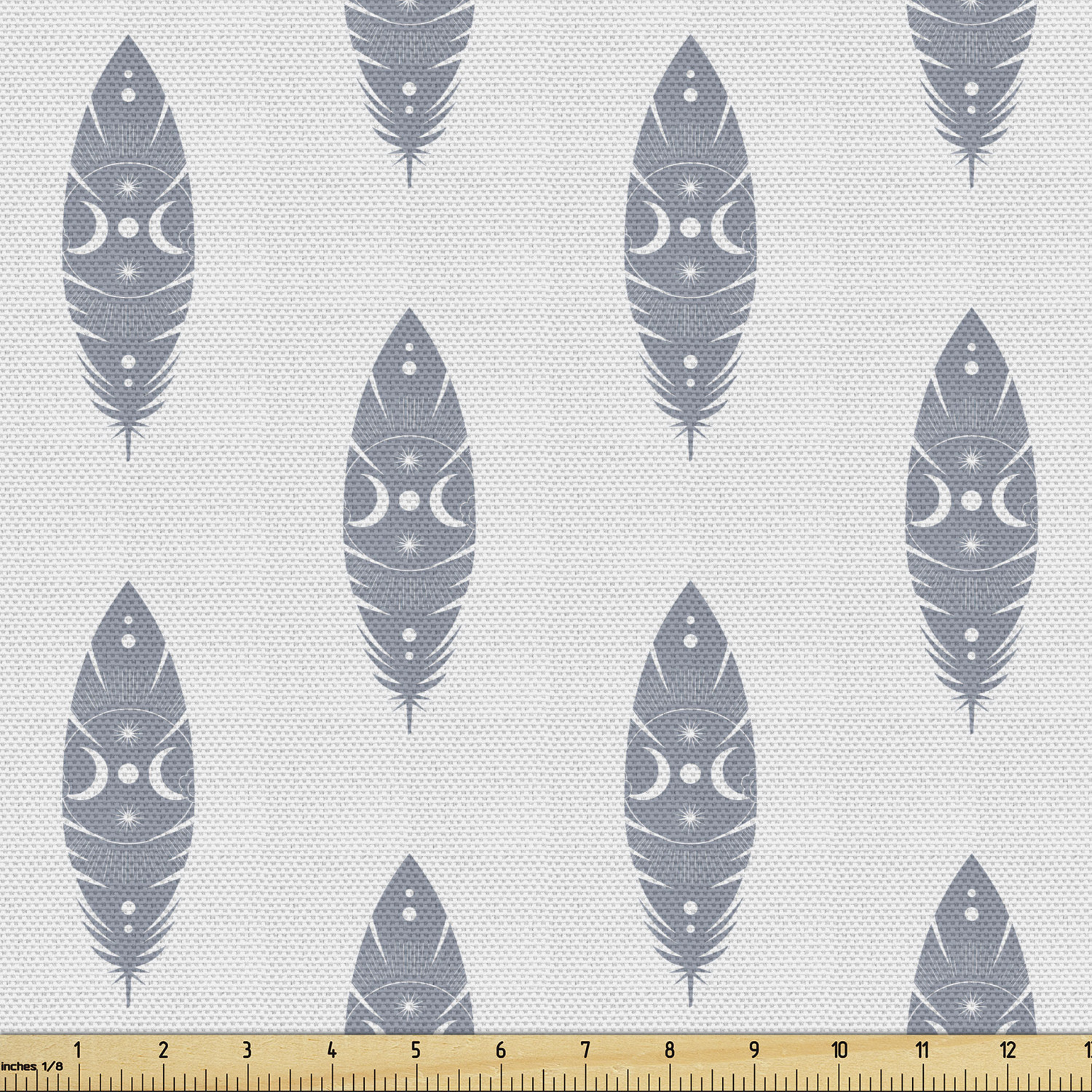 Ambesonne Feather Fabric by the Yard Decorative Upholstery Home Accents - Picture 61 of 160