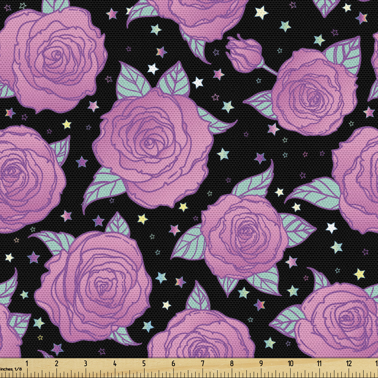 Ambesonne Rose Fabric by the Yard Decorative Upholstery Home Accents - Picture 13 of 164
