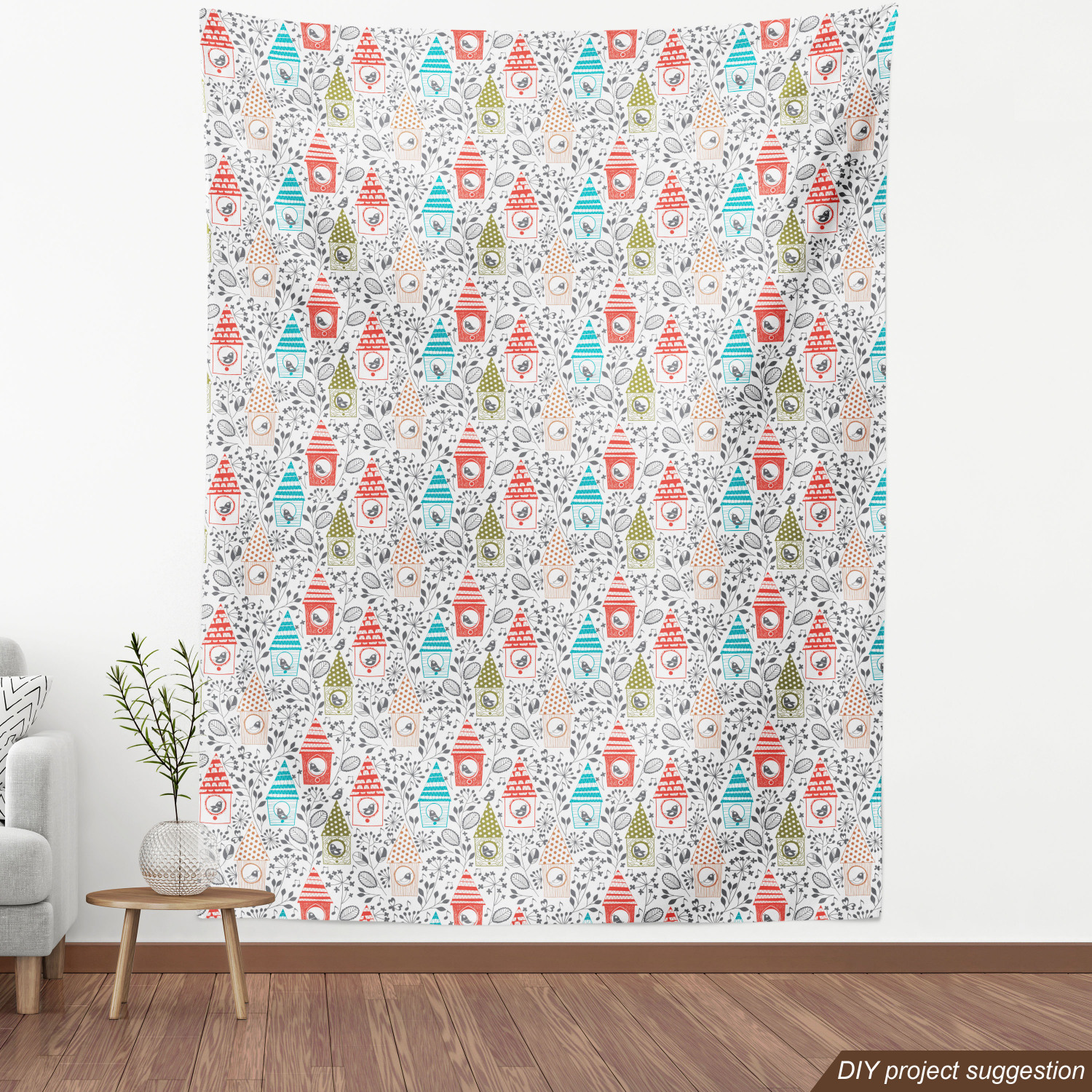 Indoor Outdoor Fabric by the Yard Upholstery Home Accents by Ambesonne - Picture 88 of 164