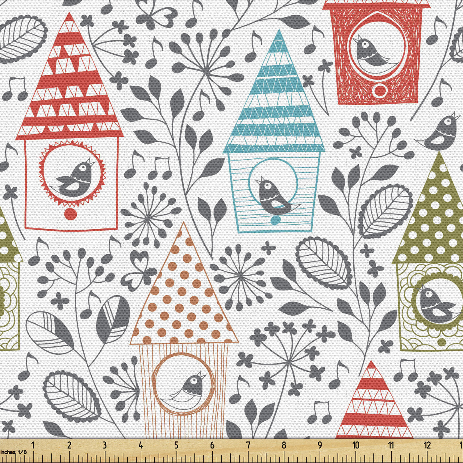 Indoor Outdoor Fabric by the Yard Upholstery Home Accents by Ambesonne - Picture 85 of 164