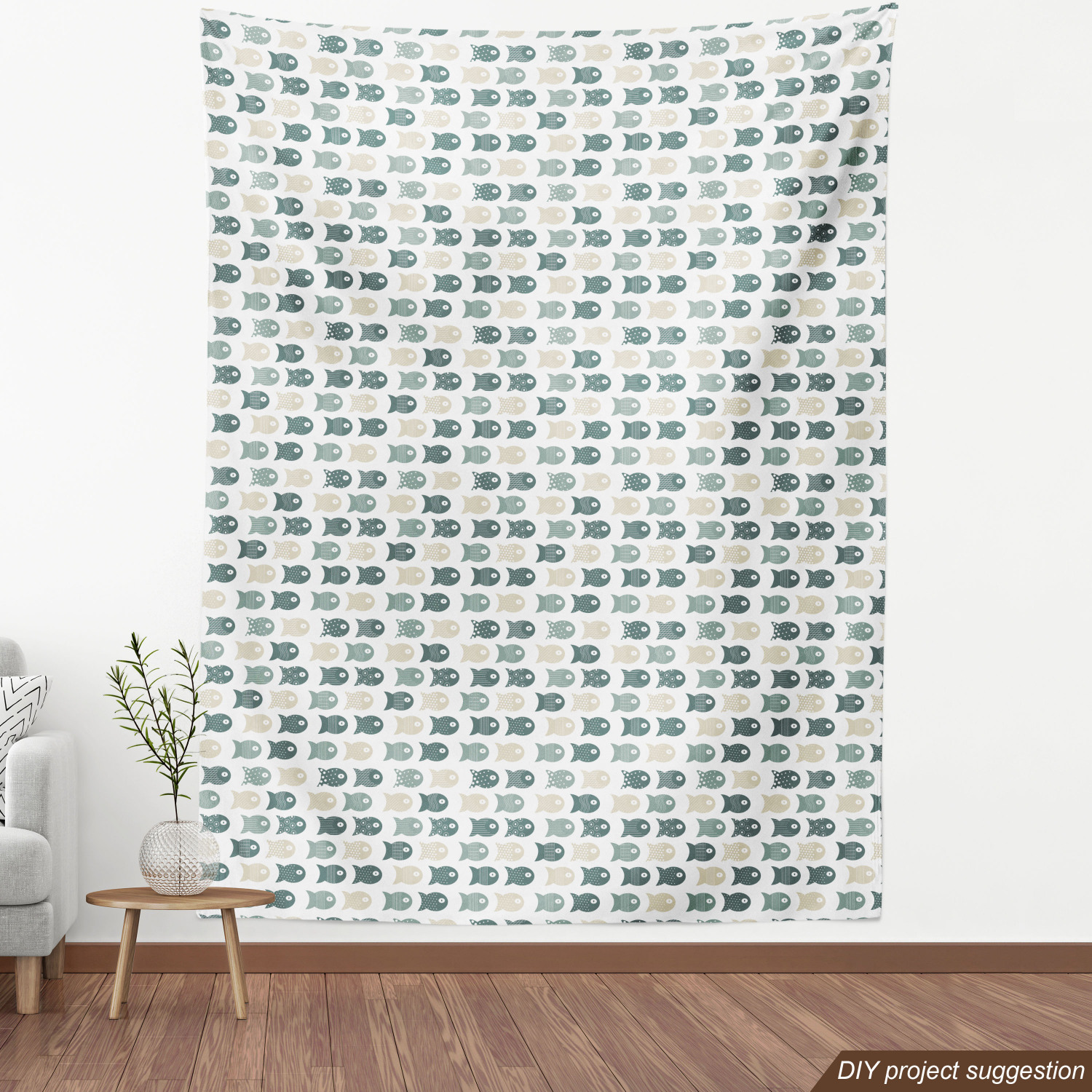 Indoor Outdoor Fabric by the Yard Upholstery Home Accents by Ambesonne - Picture 72 of 164