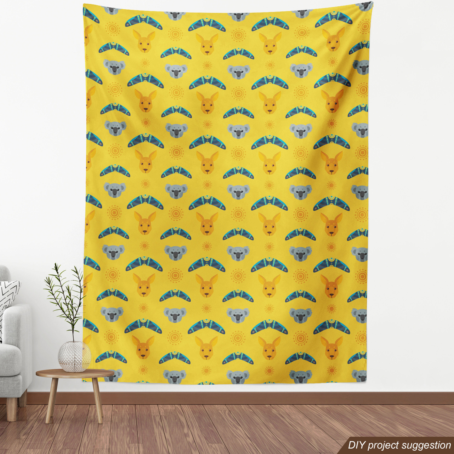 Indoor Outdoor Fabric by the Yard Upholstery Home Accents by Ambesonne - Picture 8 of 164