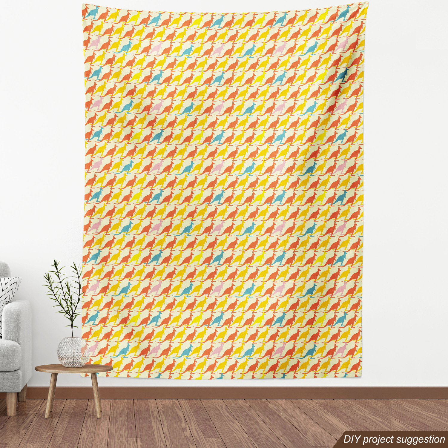 Indoor Outdoor Fabric by the Yard Upholstery Home Accents by Ambesonne - Picture 124 of 164