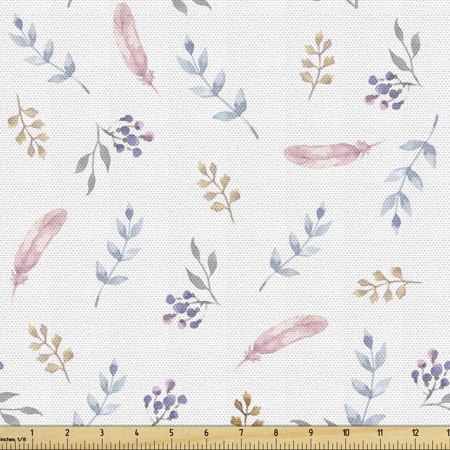 Ambesonne Feather Fabric by the Yard Decorative Upholstery Home Accents - Picture 13 of 160