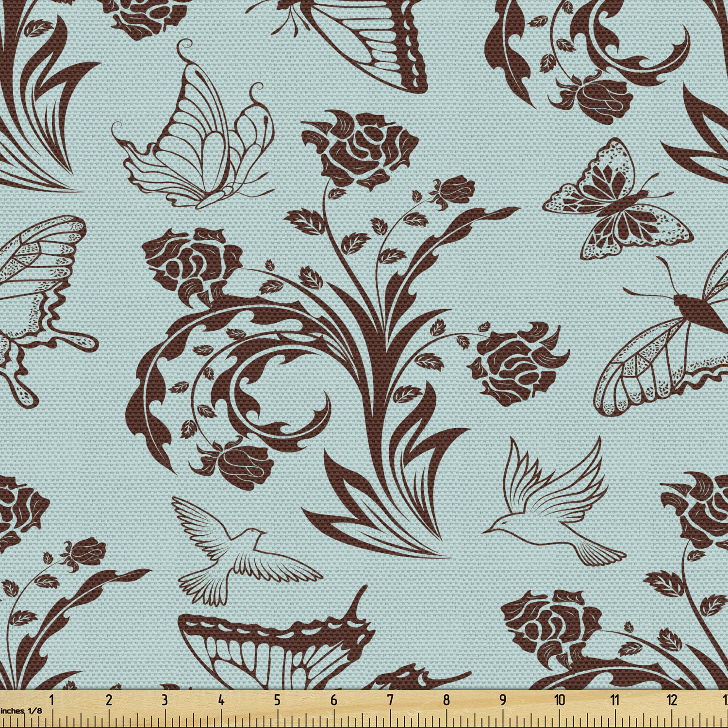 Ambesonne Fabric by The Yard Decorative Upholstery and Fabric for Home Accents - Picture 17 of 164