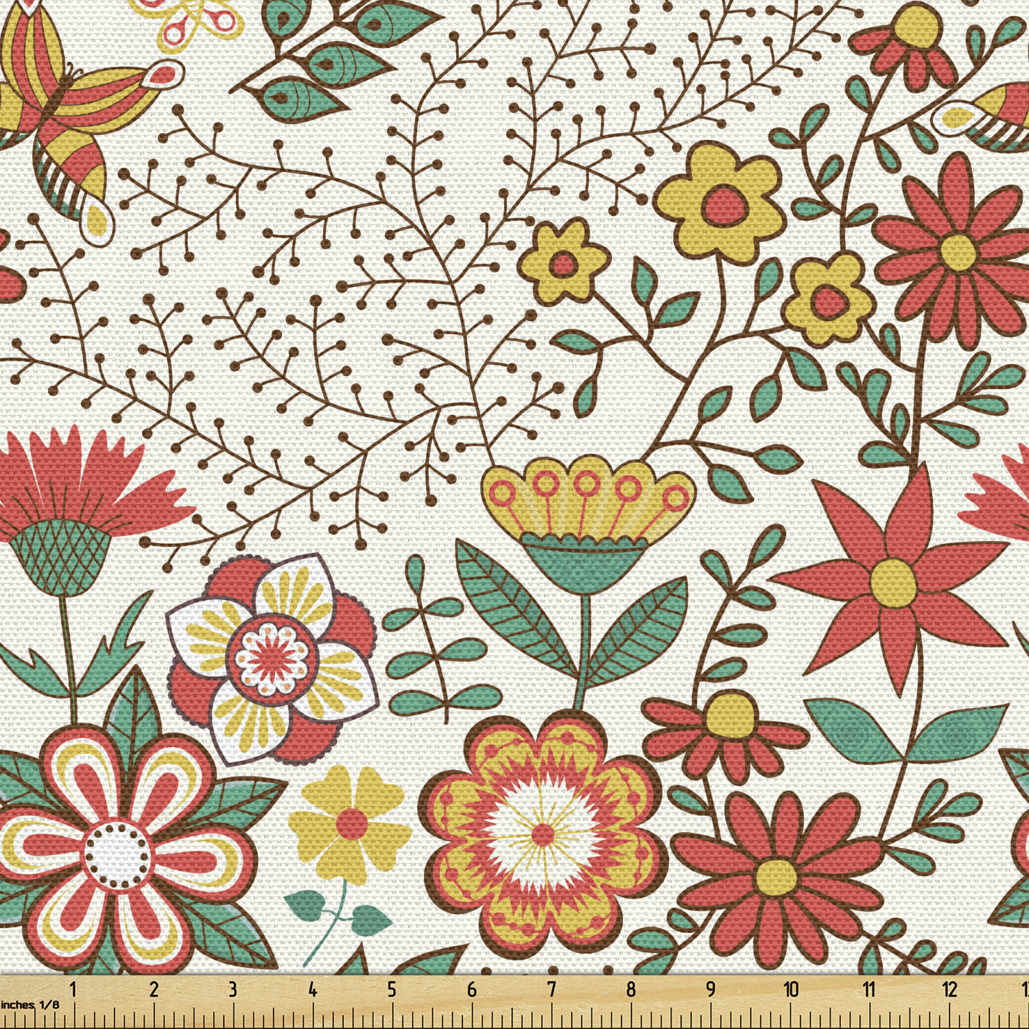 Ambesonne Fabric by The Yard Decorative Upholstery and Fabric for Home Accents - Picture 145 of 164