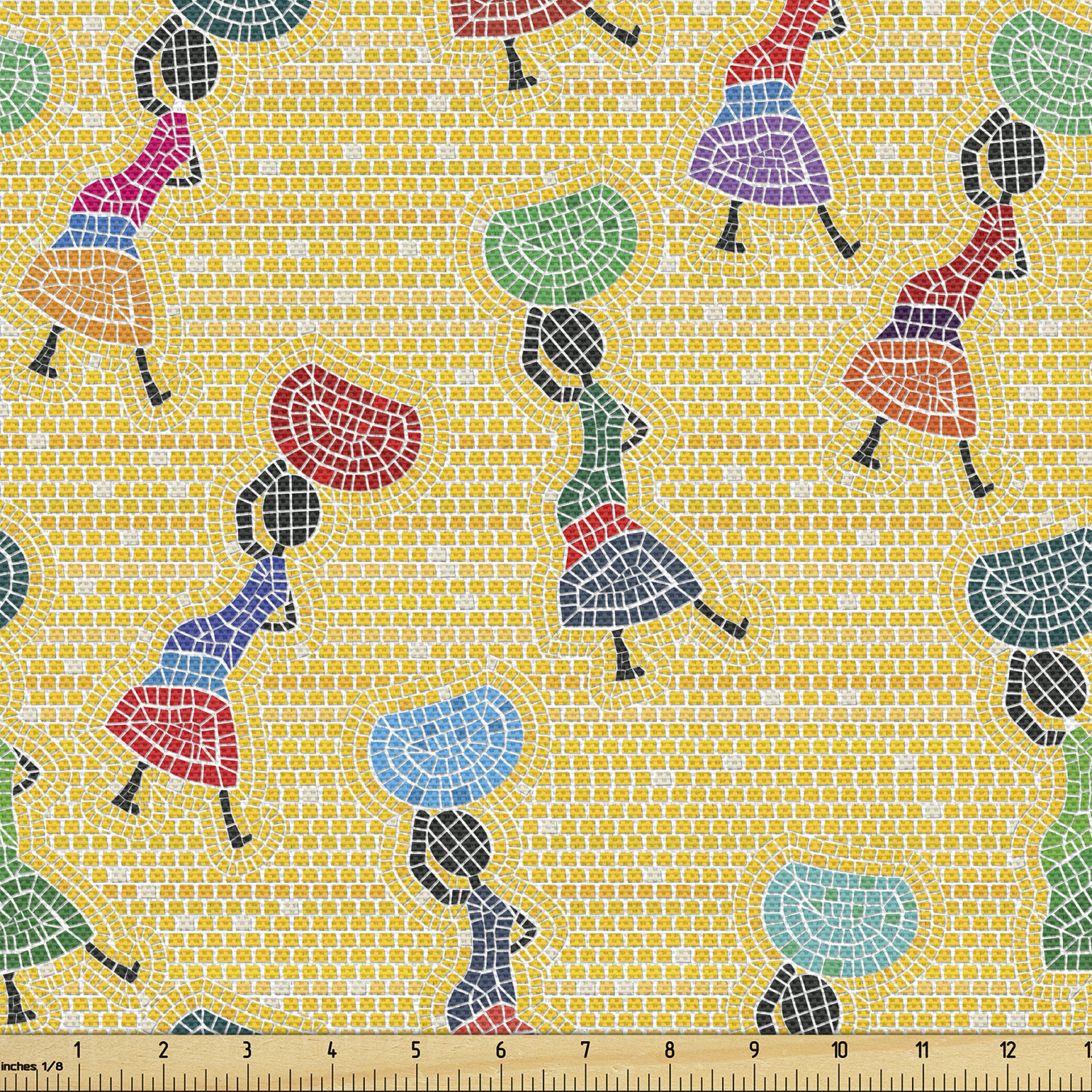 Ambesonne Fabric by The Yard Decorative Upholstery and Fabric for Home Accents - Picture 85 of 164
