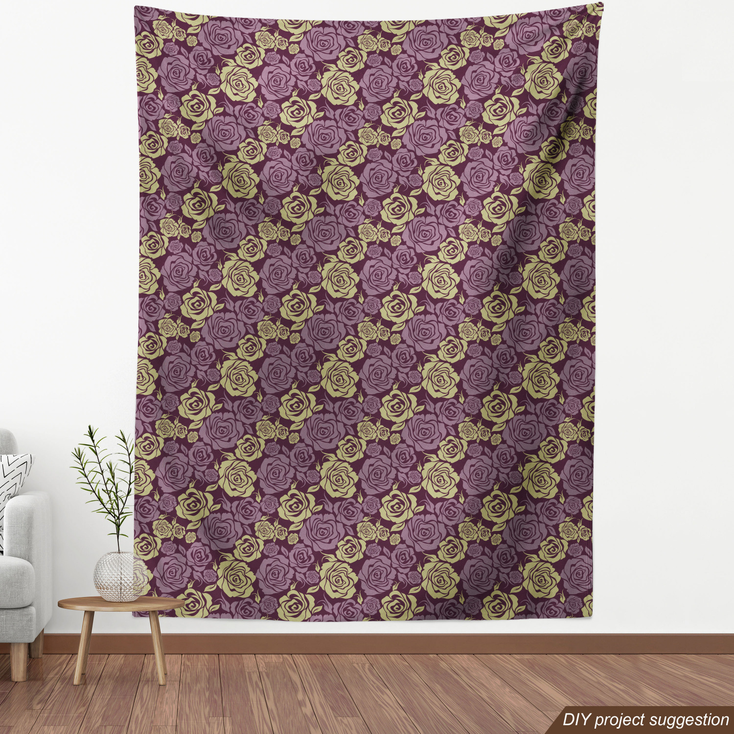 Ambesonne Rose Fabric by the Yard Decorative Upholstery Home Accents - Picture 60 of 164