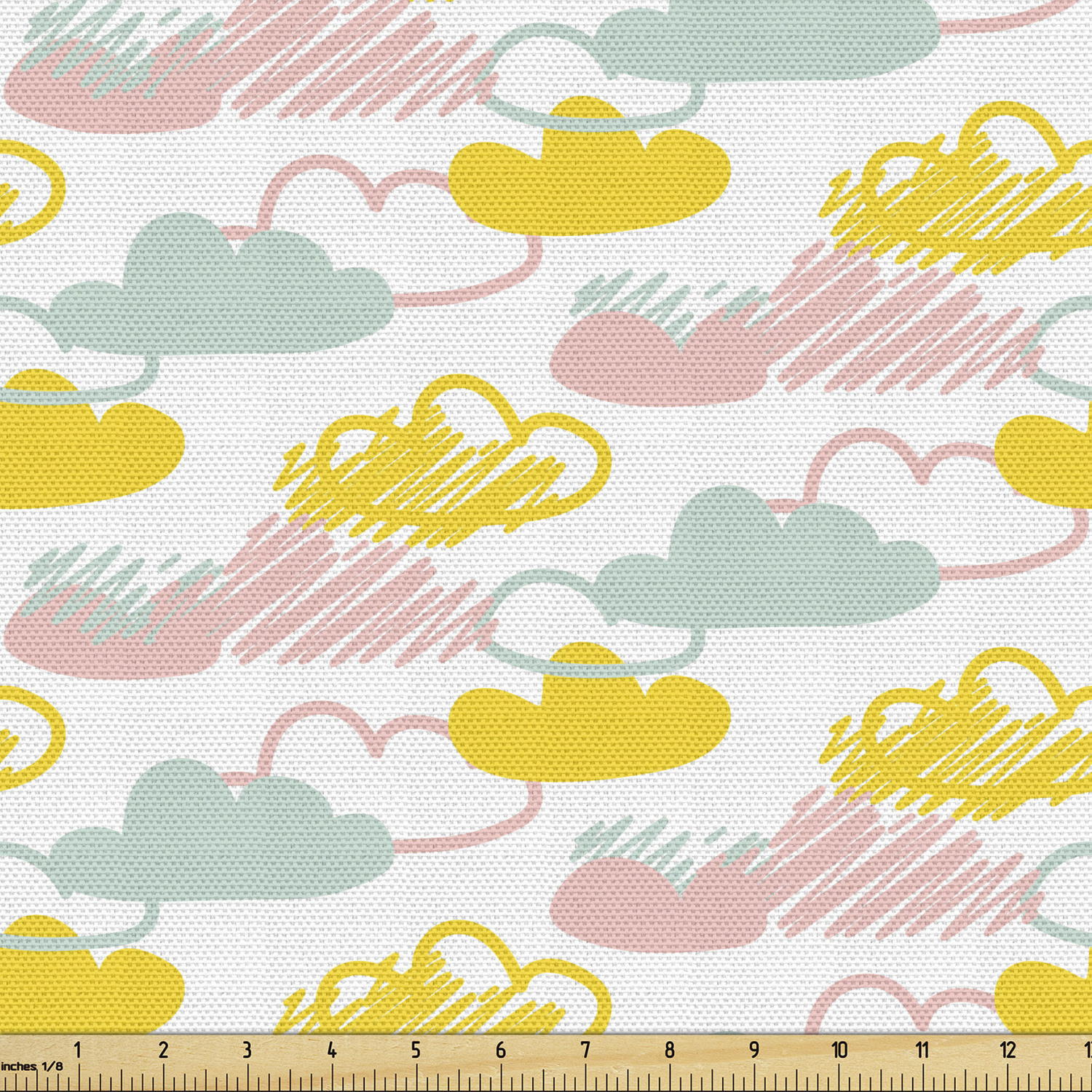 Ambesonne Sketch Design Fabric by the Yard Decorative Upholstery Home Accents - Picture 61 of 160