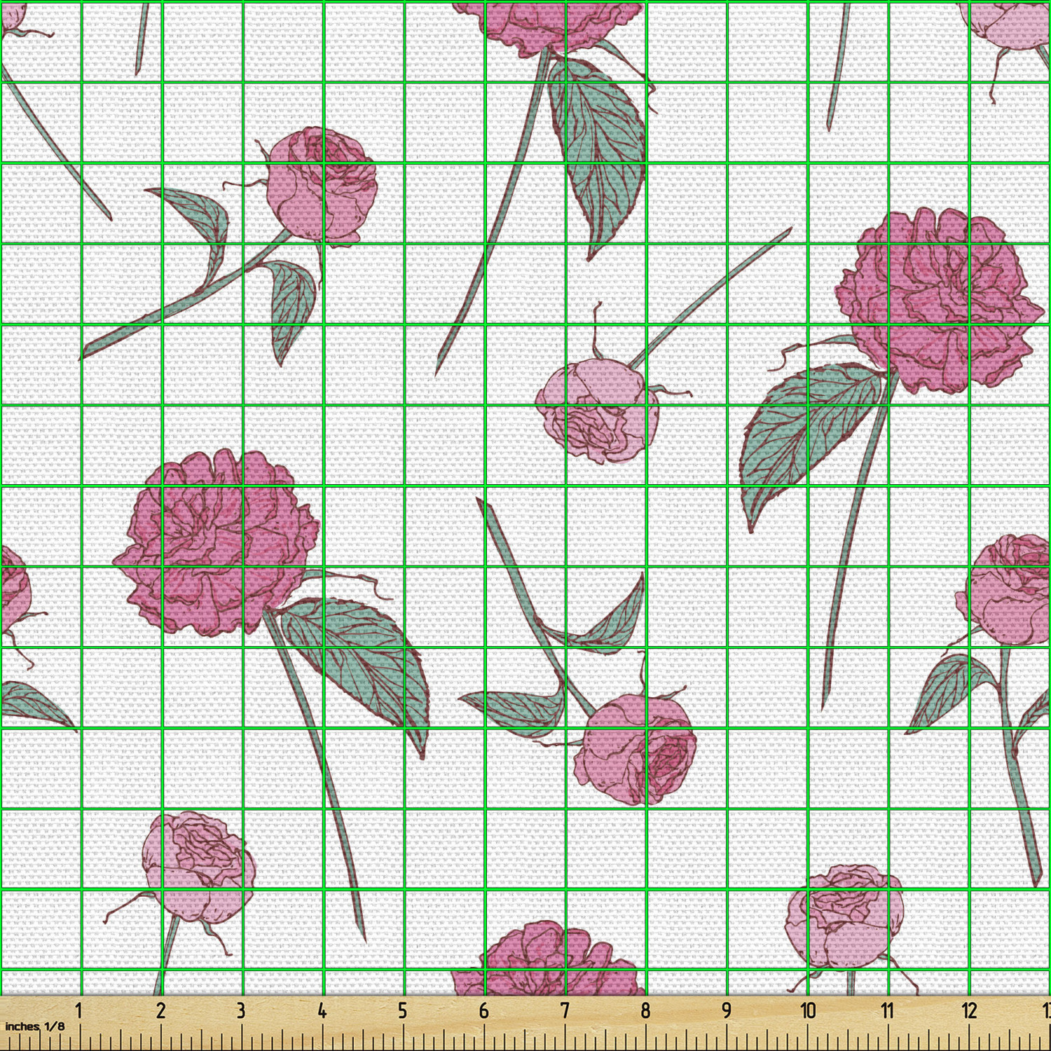 Ambesonne Rose Fabric by the Yard Decorative Upholstery Home Accents - Picture 86 of 164