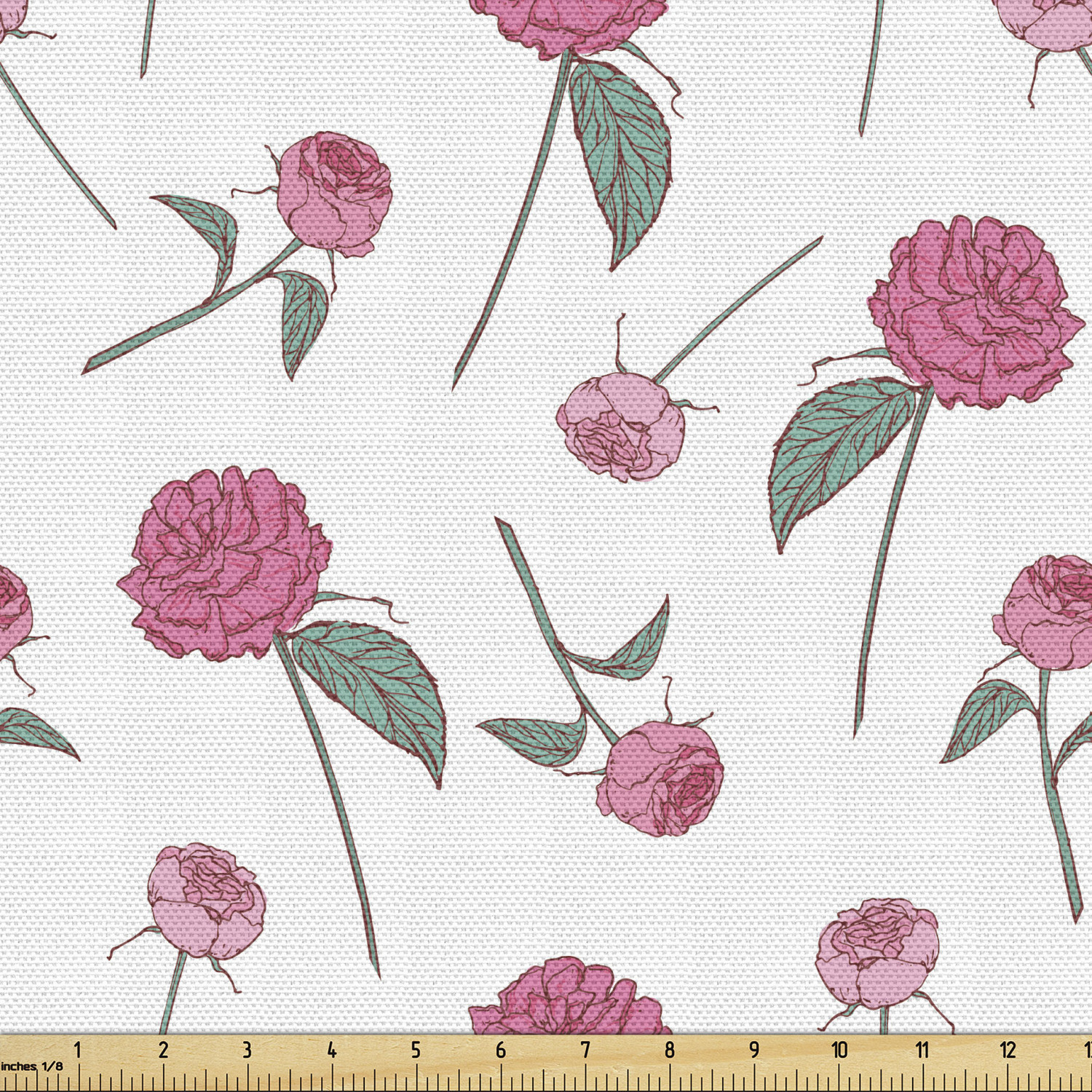 Ambesonne Rose Fabric by the Yard Decorative Upholstery Home Accents - Picture 85 of 164