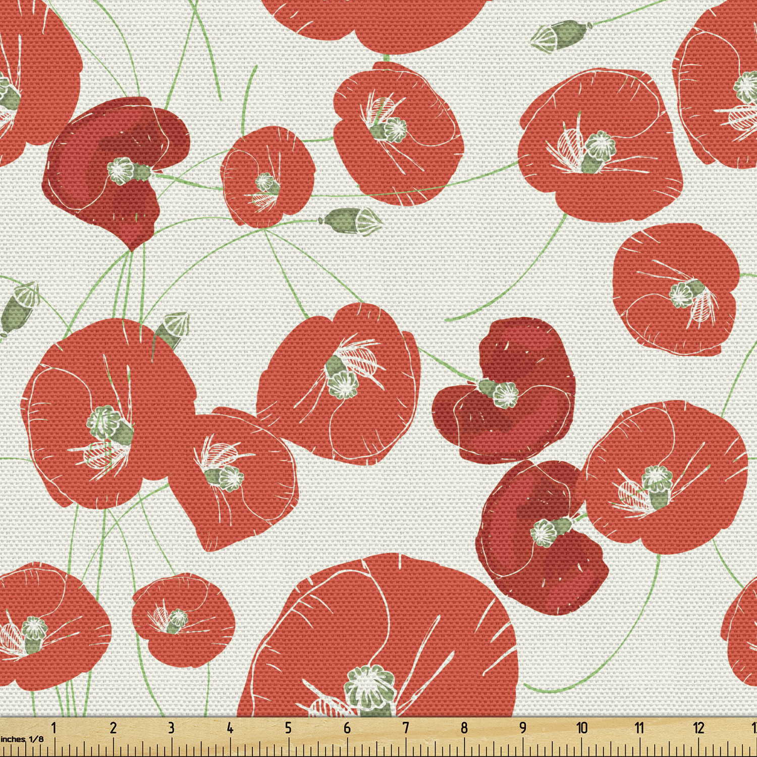 Fabric by The Yard Polyester Upholstery and Fabric for Home Accents Ambesonne - Picture 125 of 164