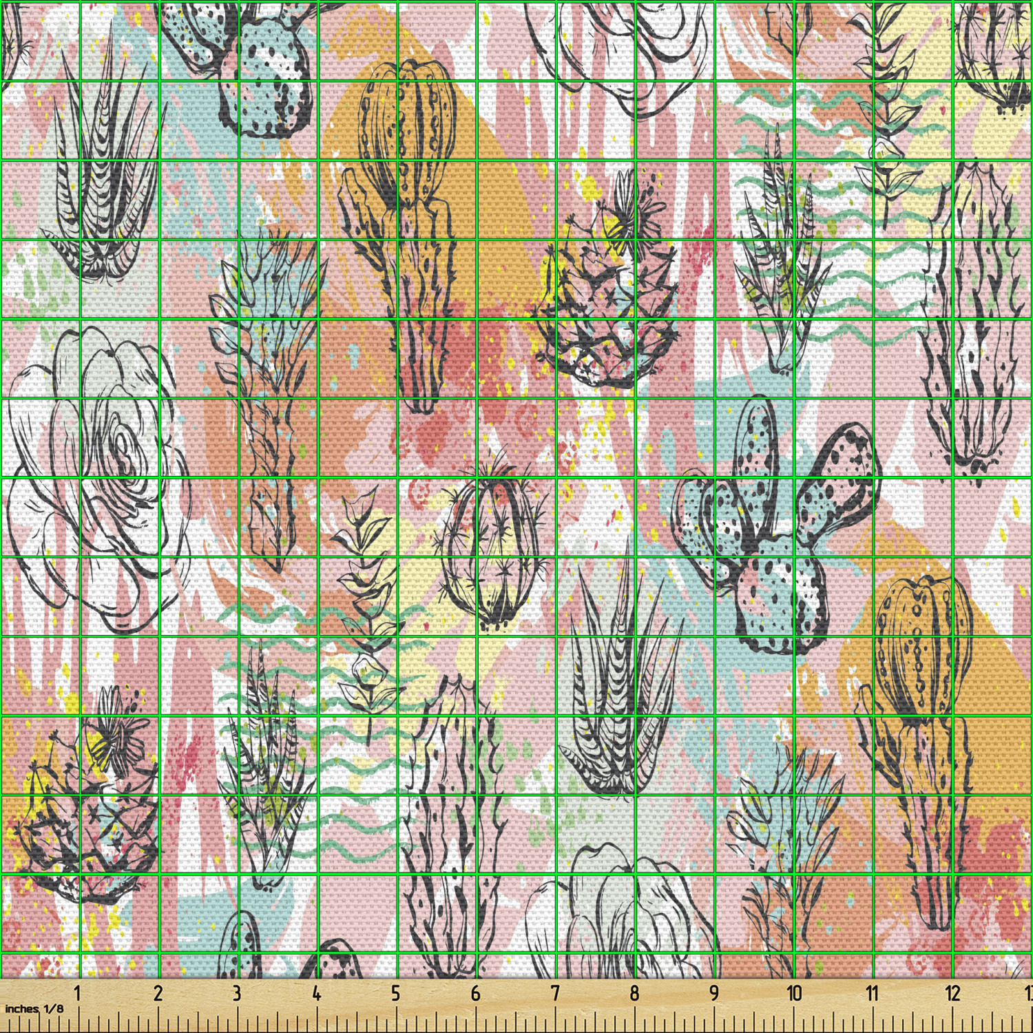 Fabric by The Yard Polyester Upholstery and Fabric for Home Accents Ambesonne - Picture 142 of 164