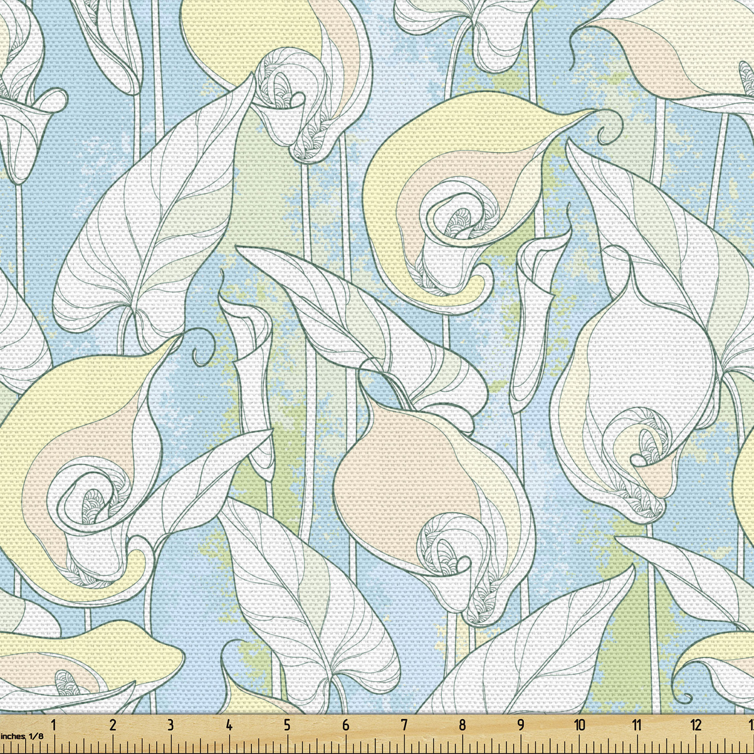 Fabric by The Yard Polyester Upholstery and Fabric for Home Accents Ambesonne - Picture 109 of 164