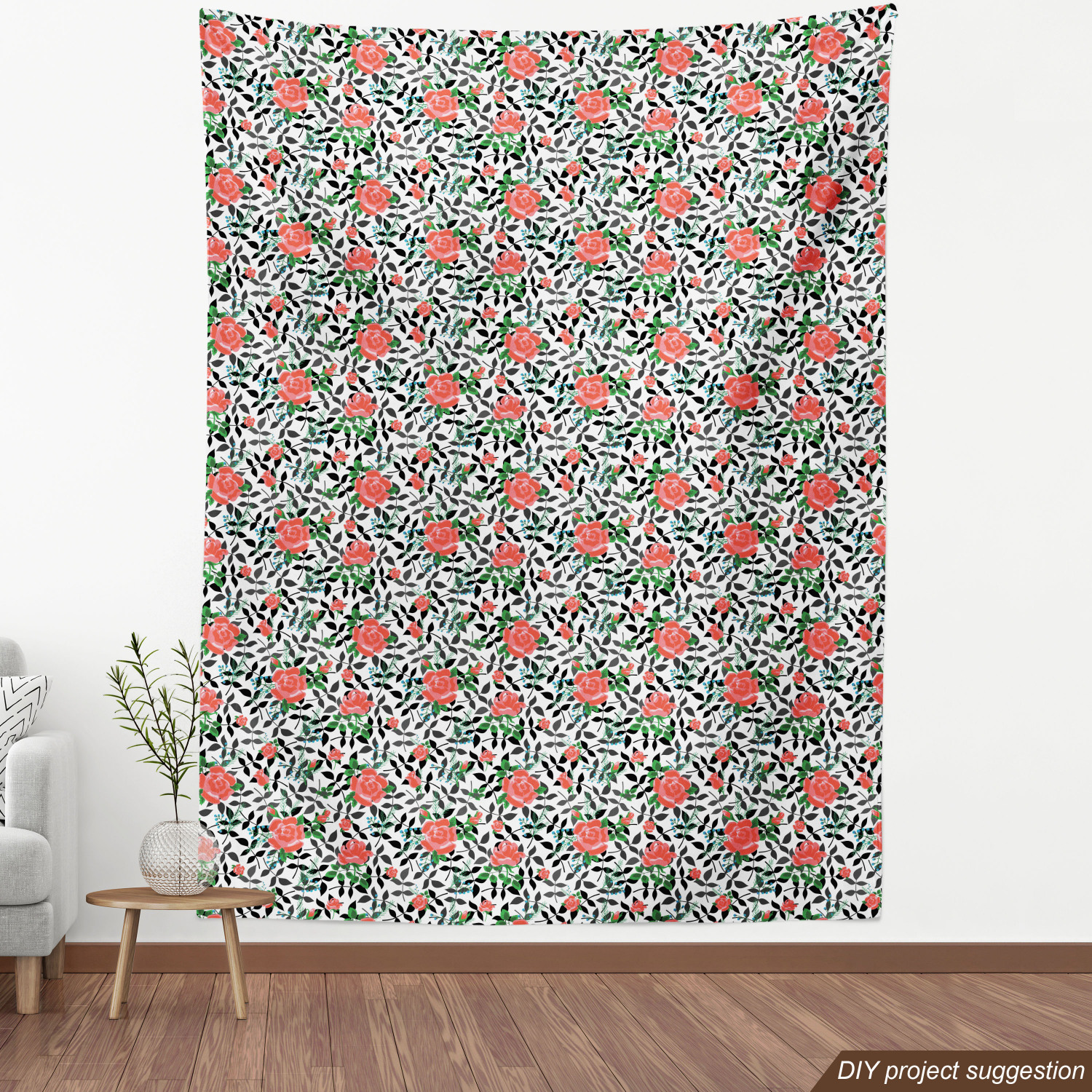 Ambesonne Rose Fabric by the Yard Decorative Upholstery Home Accents - Picture 136 of 164