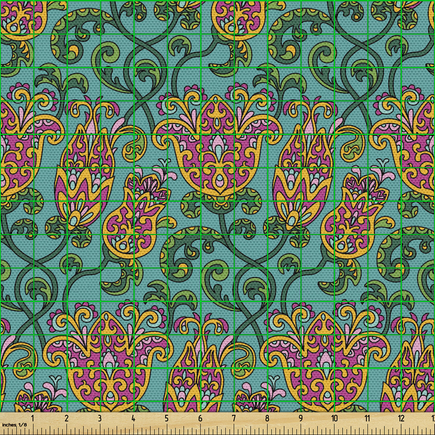 Fabric by The Yard Polyester Upholstery and Fabric for Home Accents Ambesonne - Picture 78 of 164