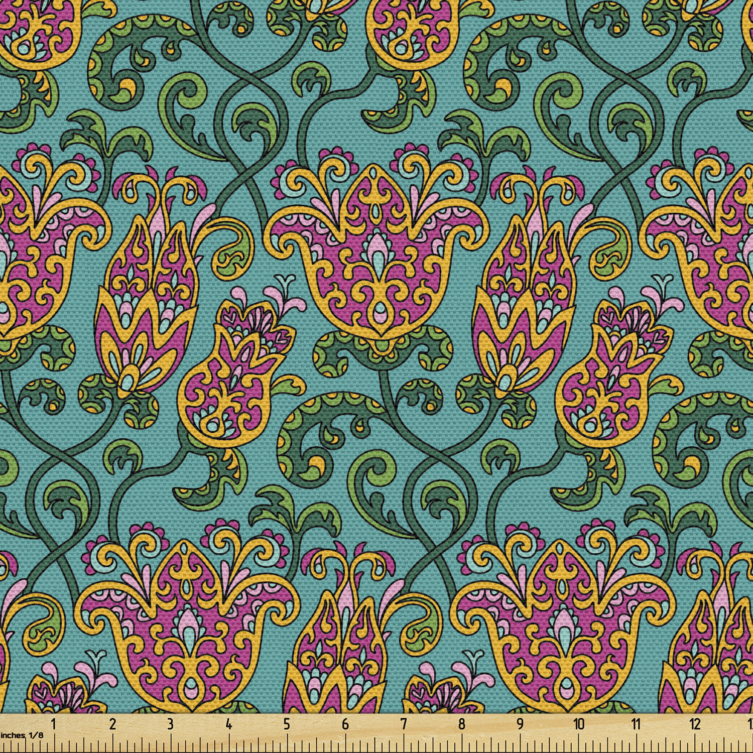 Fabric by The Yard Polyester Upholstery and Fabric for Home Accents Ambesonne - Picture 77 of 164