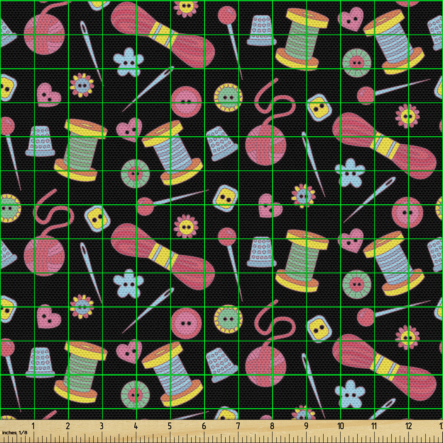 Fabric by The Yard Polyester Upholstery and Fabric for Home Accents Ambesonne - Picture 46 of 164