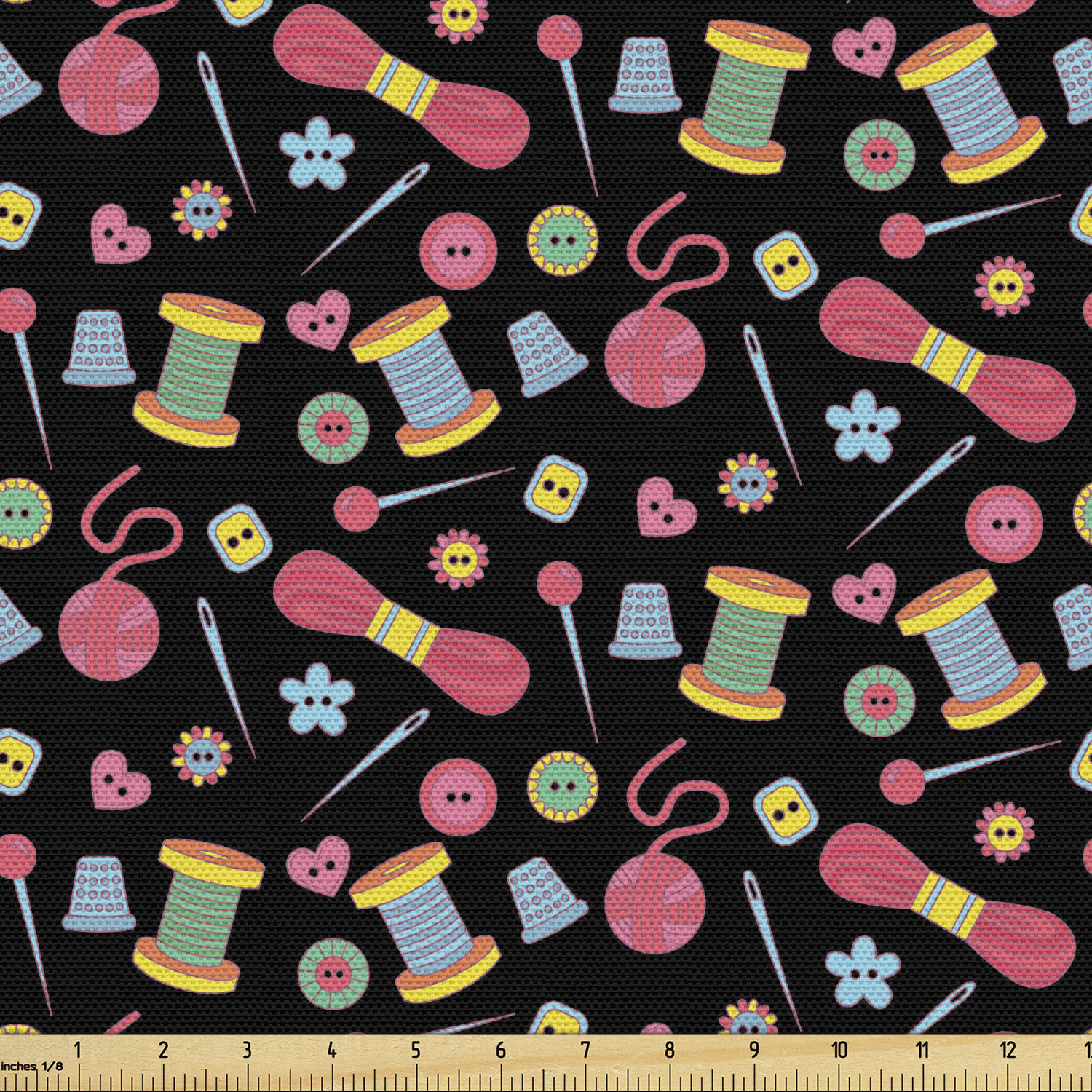 Fabric by The Yard Polyester Upholstery and Fabric for Home Accents Ambesonne - Picture 45 of 164
