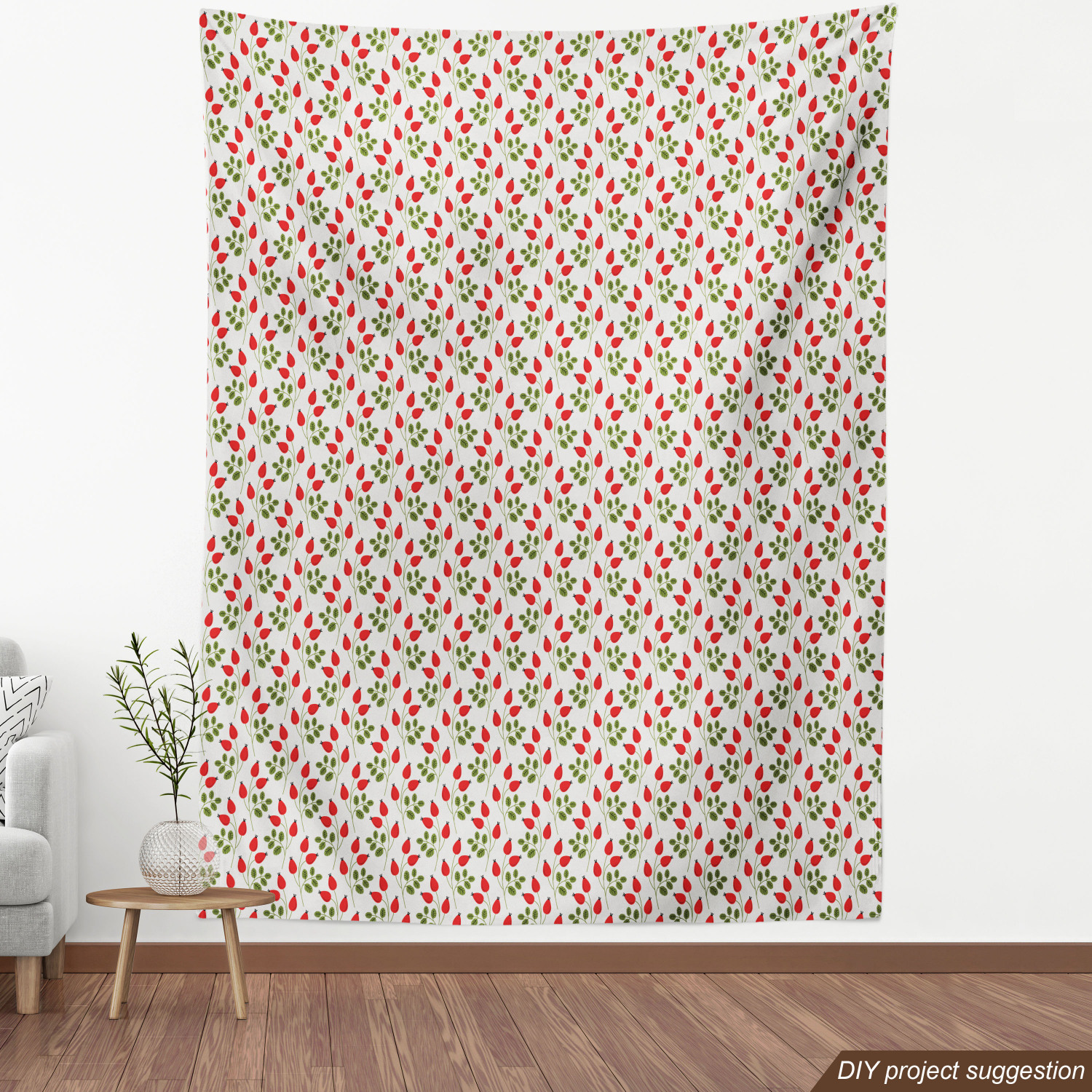 Ambesonne Floral Leaves Fabric by the Yard Decorative Upholstery Home Accents - Picture 116 of 160