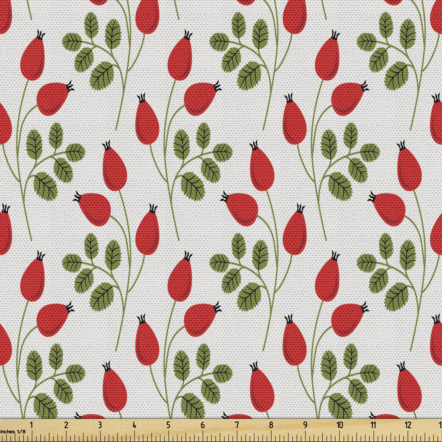 Ambesonne Floral Leaves Fabric by the Yard Decorative Upholstery Home Accents - Picture 113 of 160