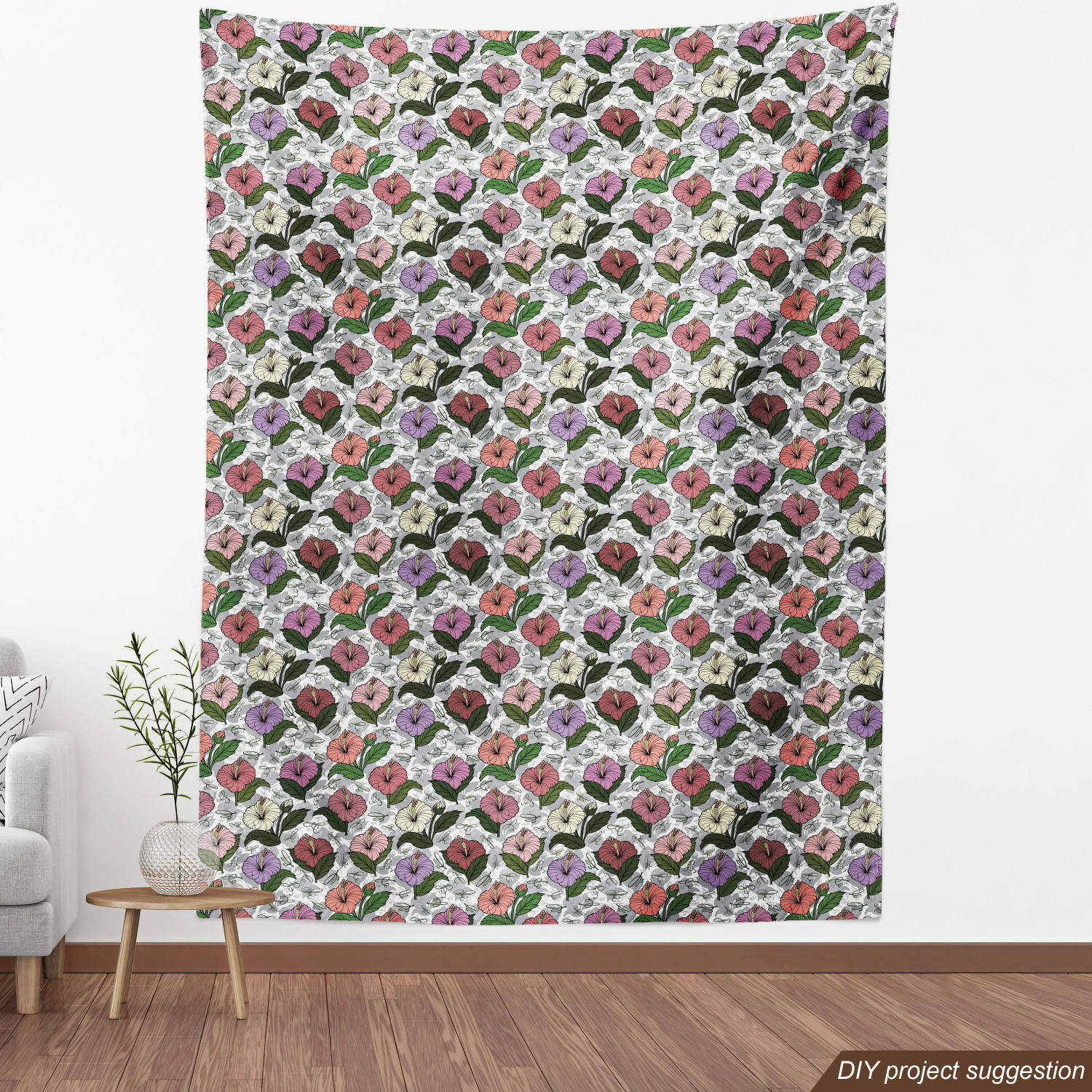 Ambesonne Floral Leaves Fabric by the Yard Decorative Upholstery Home Accents - Picture 132 of 160