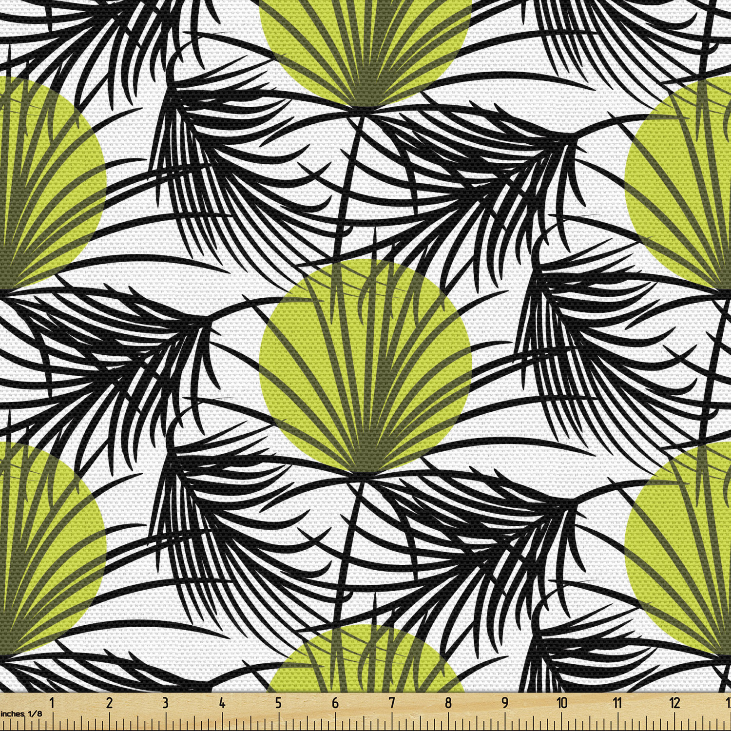 Ambesonne Floral Leaves Fabric by the Yard Decorative Upholstery Home Accents - Picture 93 of 160