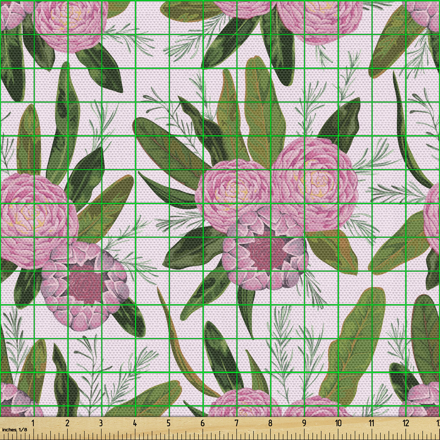 Ambesonne Floral Leaves Fabric by the Yard Decorative Upholstery Home Accents - Picture 22 of 160
