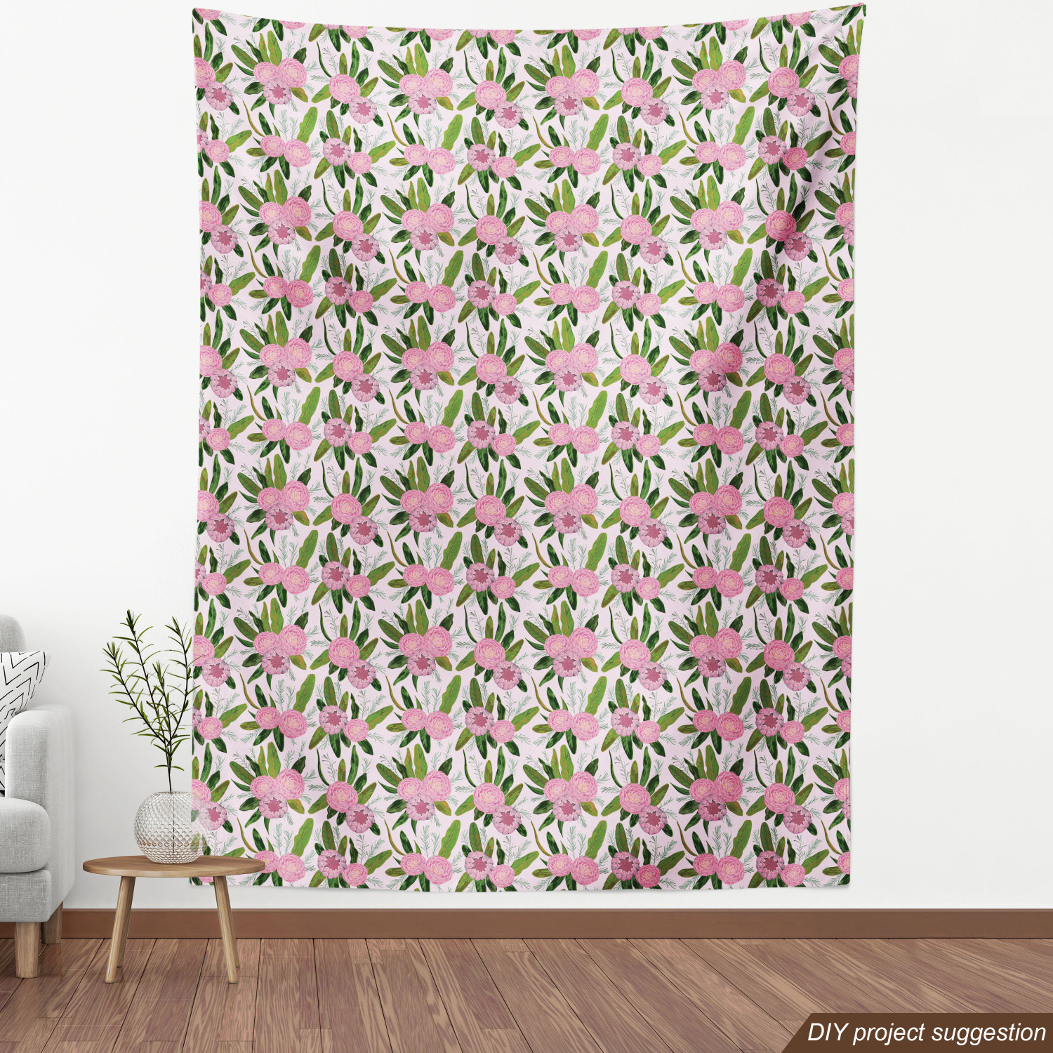 Ambesonne Floral Leaves Fabric by the Yard Decorative Upholstery Home Accents - Picture 24 of 160