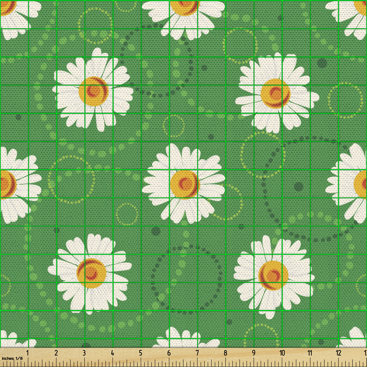 Ambesonne Floral Leaves Fabric by the Yard Decorative Upholstery Home Accents - Picture 30 of 160
