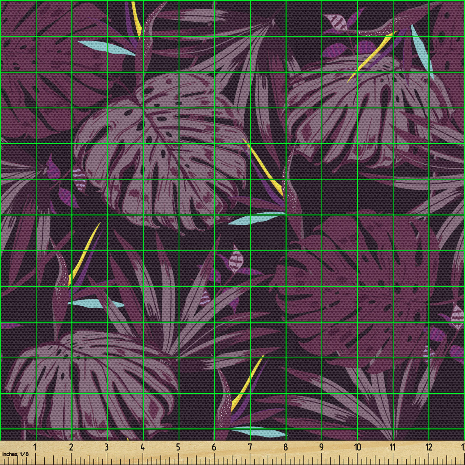 Ambesonne Floral Leaves Fabric by the Yard Decorative Upholstery Home Accents - Picture 98 of 160