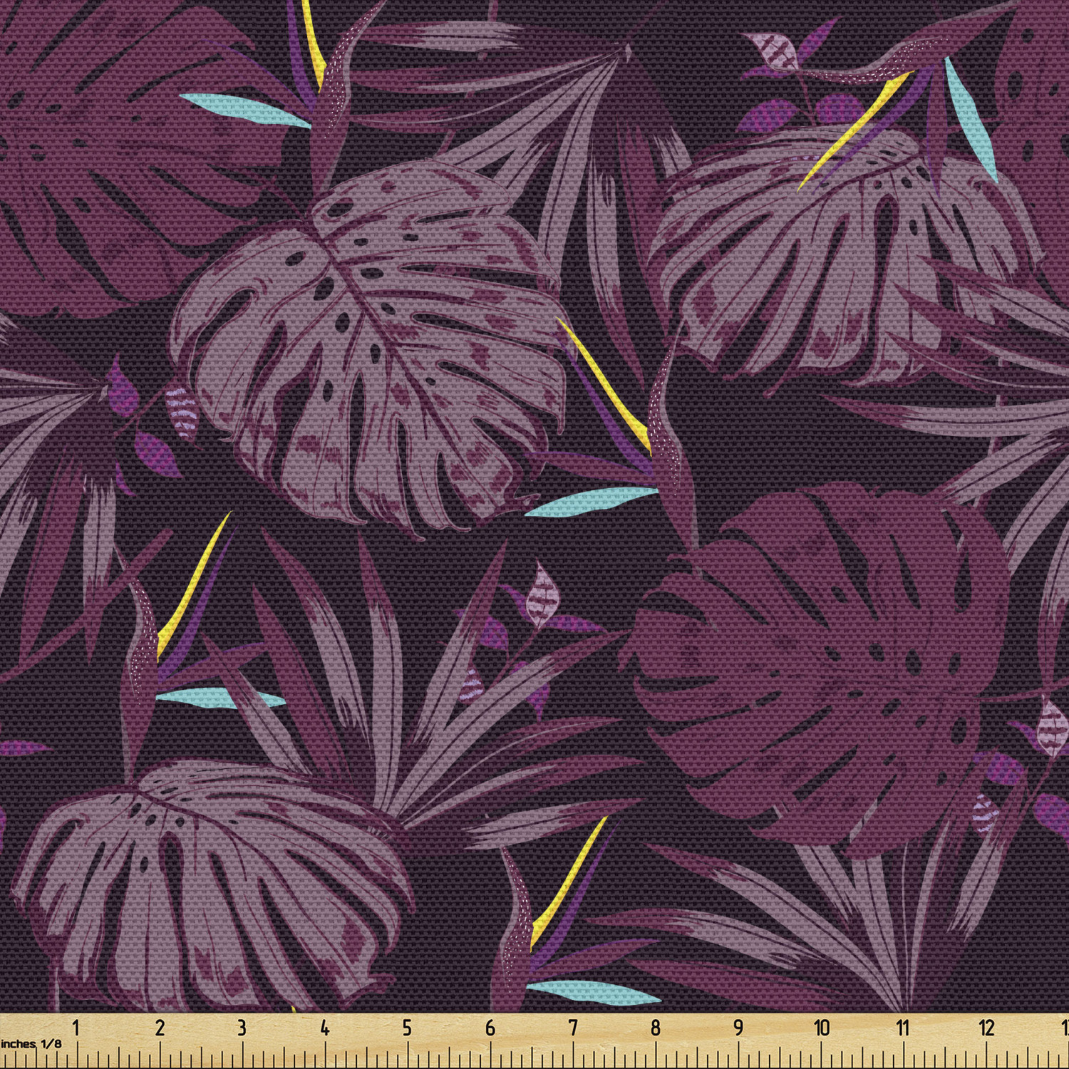 Ambesonne Floral Leaves Fabric by the Yard Decorative Upholstery Home Accents - Picture 97 of 160