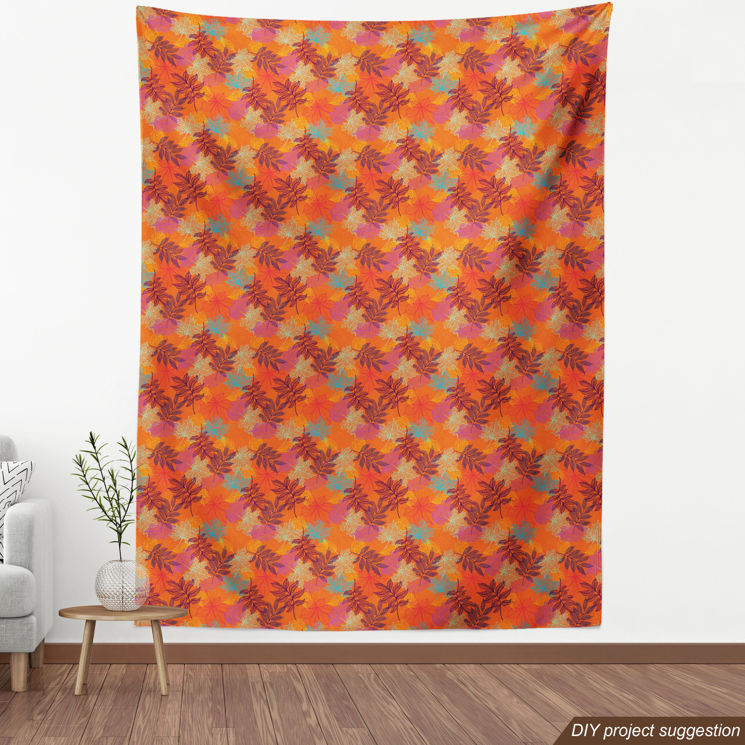 Ambesonne Floral Leaves Fabric by the Yard Decorative Upholstery Home Accents - Picture 16 of 160