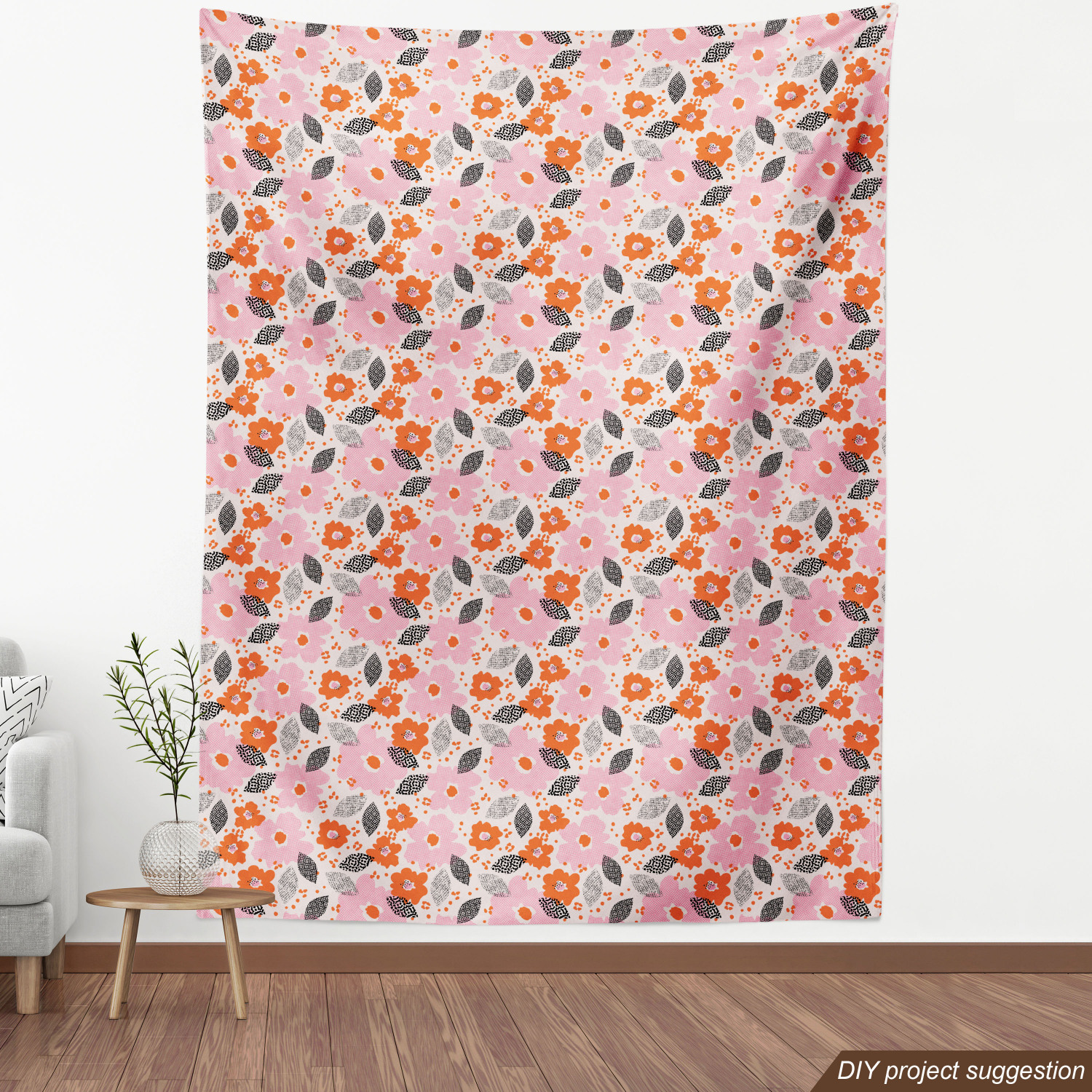 Ambesonne Floral Leaves Fabric by the Yard Decorative Upholstery Home Accents - Picture 64 of 160
