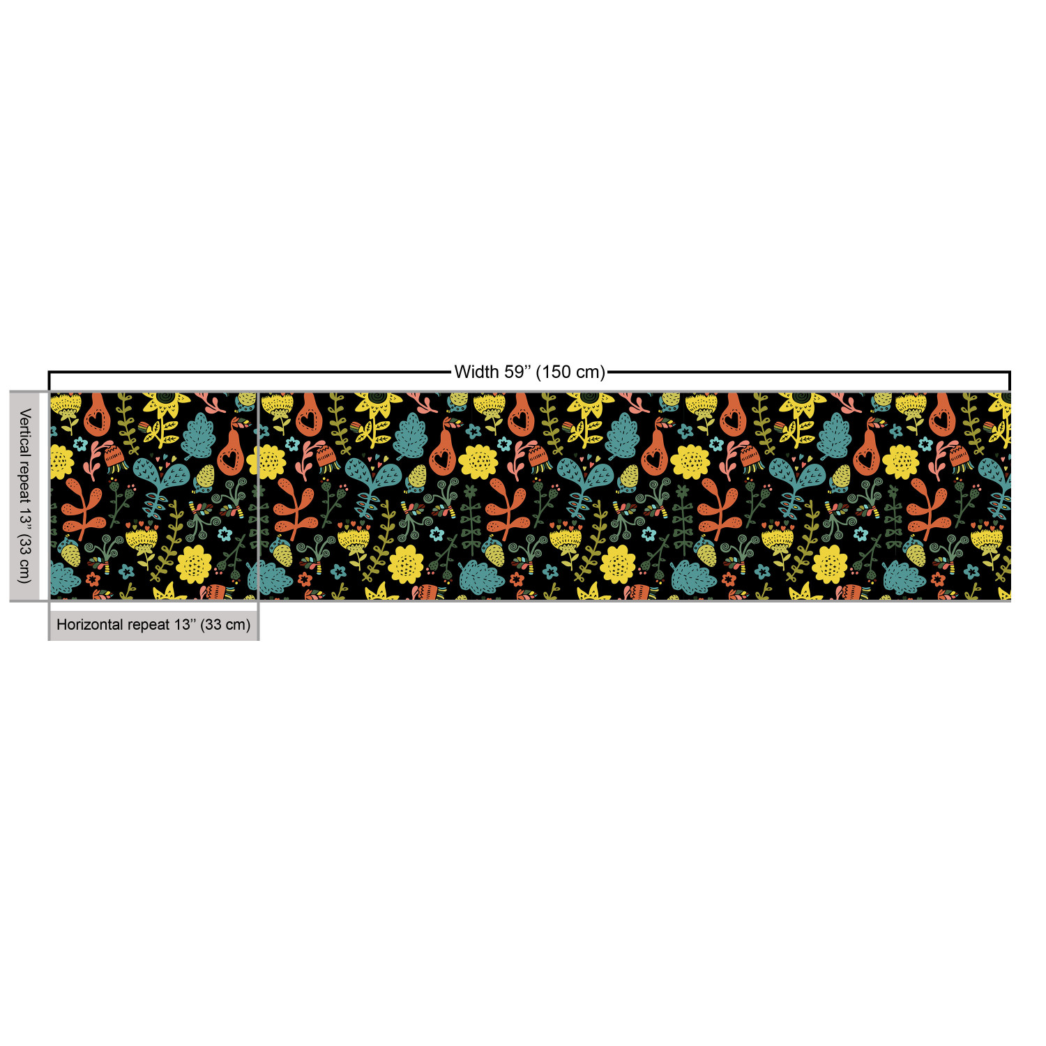 Ambesonne Floral Leaves Fabric by the Yard Decorative Upholstery Home Accents - Picture 67 of 160