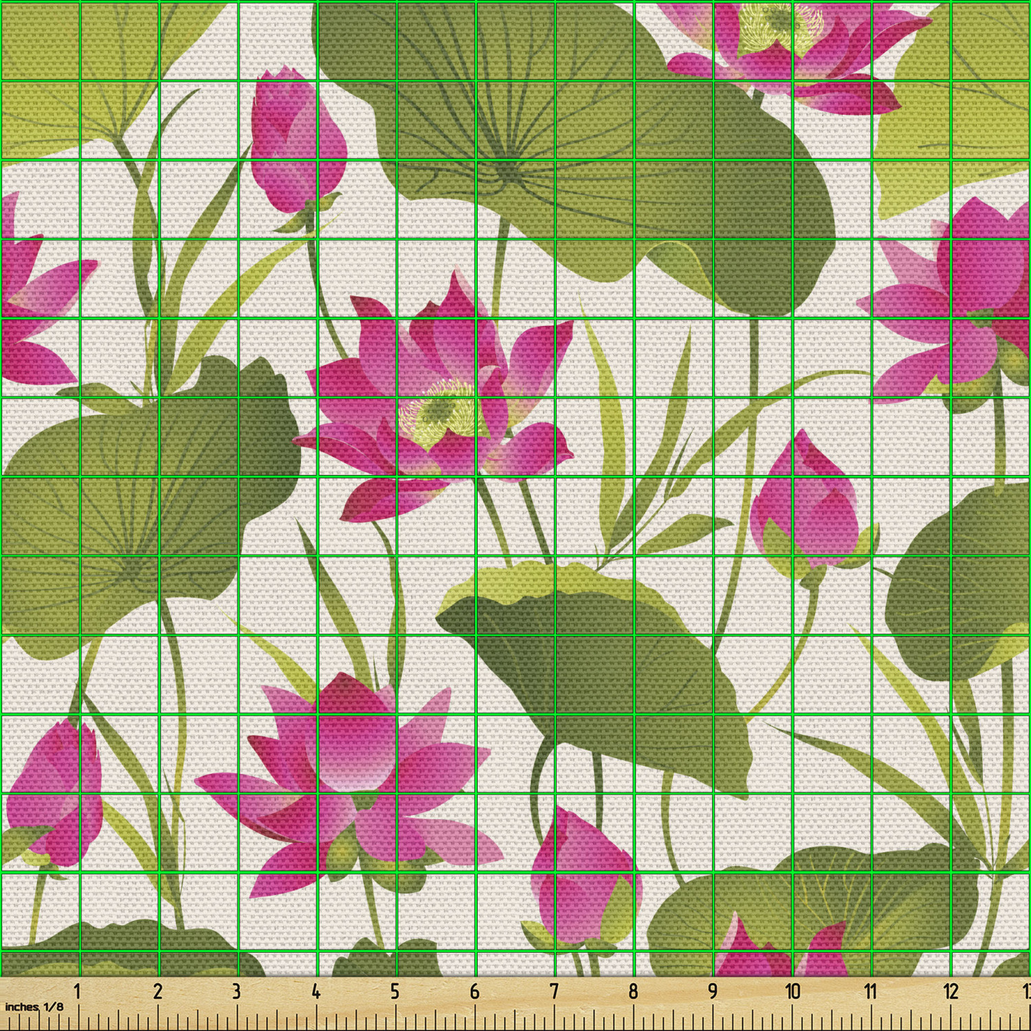Ambesonne Floral Leaves Fabric by the Yard Decorative Upholstery Home Accents - Picture 122 of 160