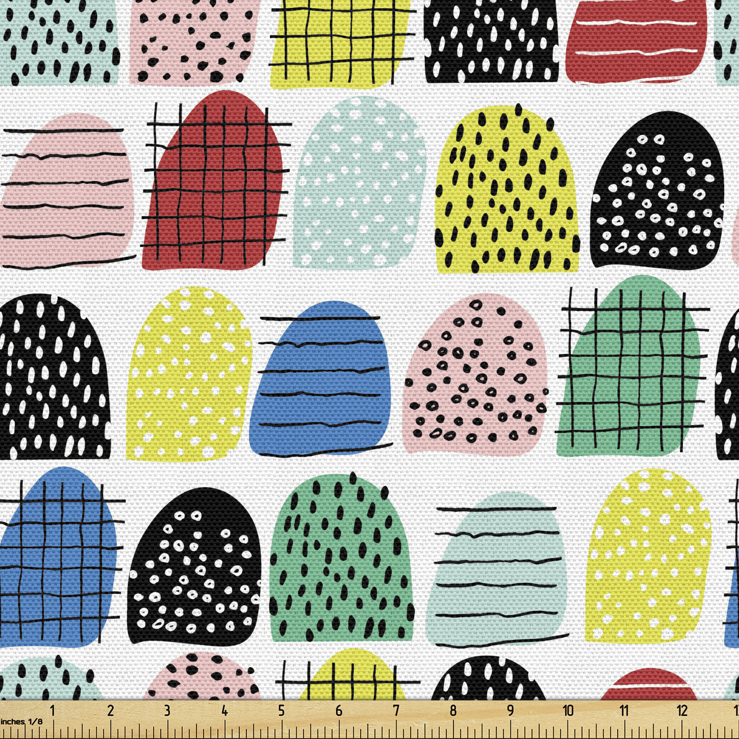 Fabric by The Yard Polyester Upholstery and Fabric for Home Accents Ambesonne - Picture 89 of 164