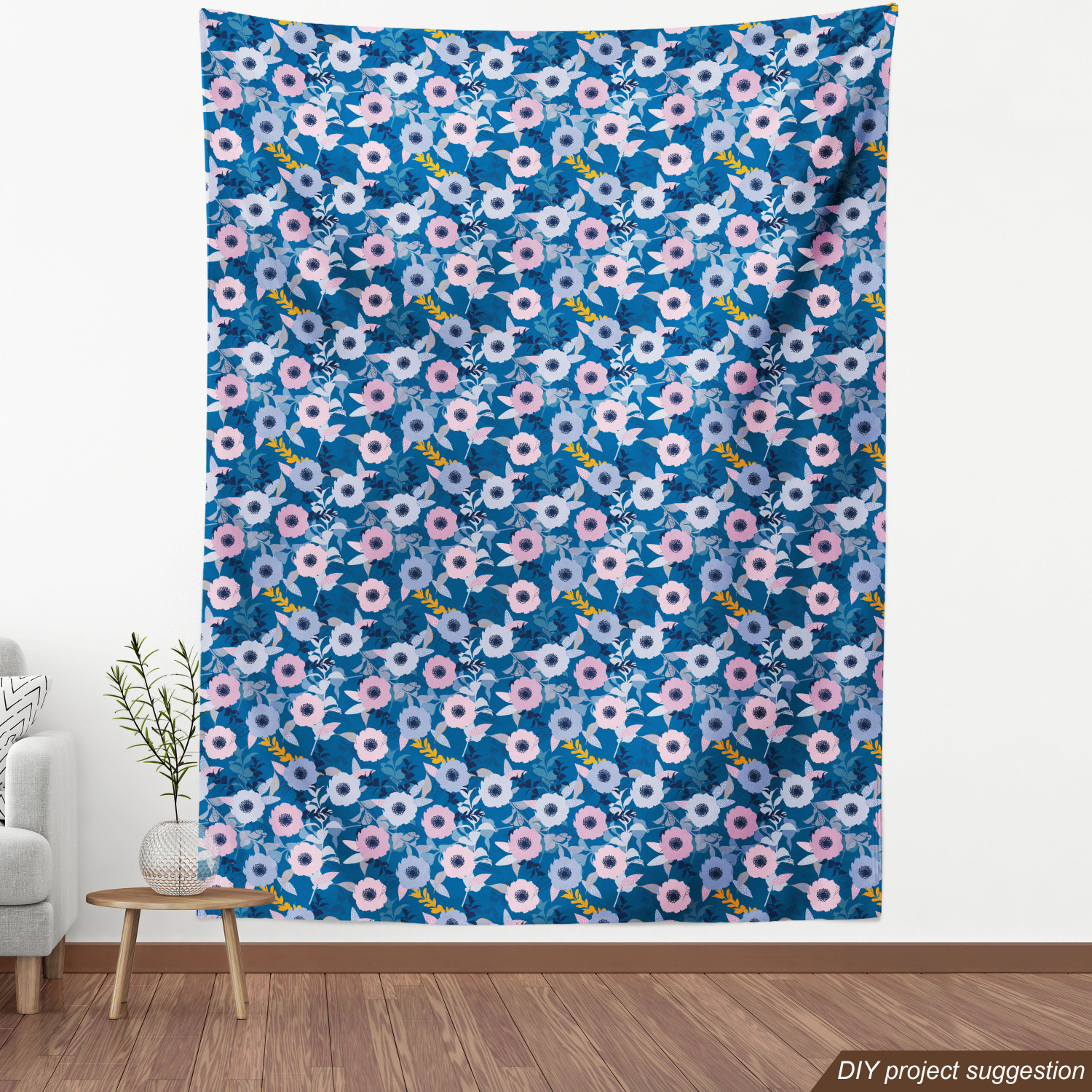 Ambesonne Floral Leaves Fabric by the Yard Decorative Upholstery Home Accents - Picture 104 of 160