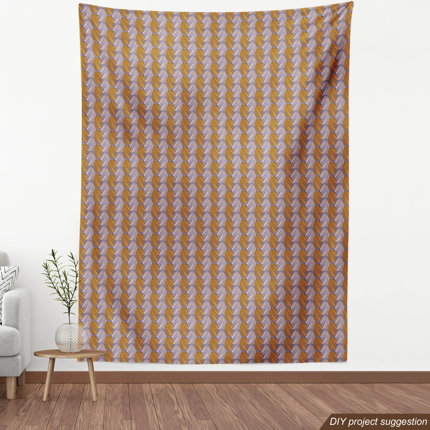 Fabric by The Yard Polyester Upholstery and Fabric for Home Accents Ambesonne - Picture 140 of 164