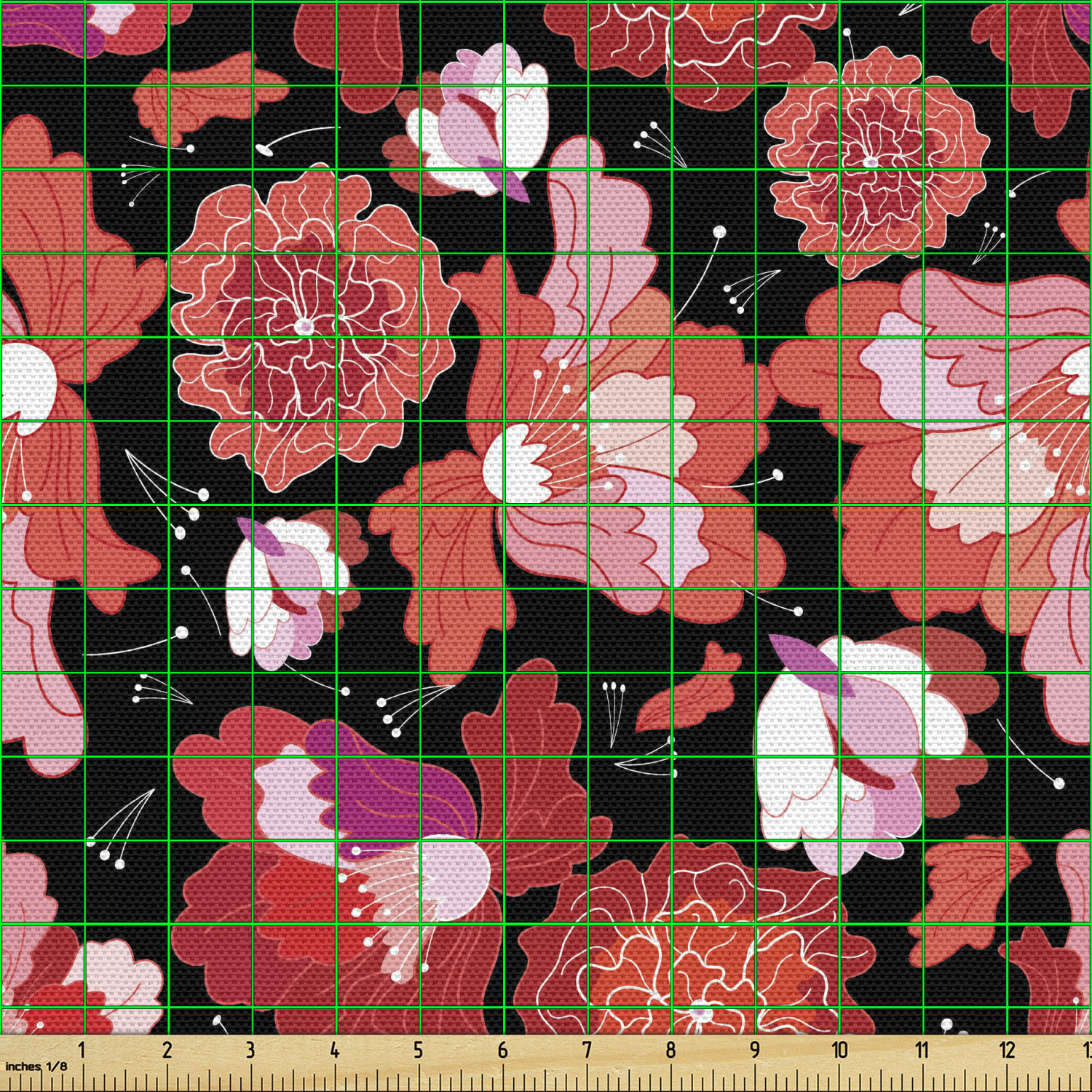 Ambesonne Floral Leaves Fabric by the Yard Decorative Upholstery Home Accents - Picture 54 of 160