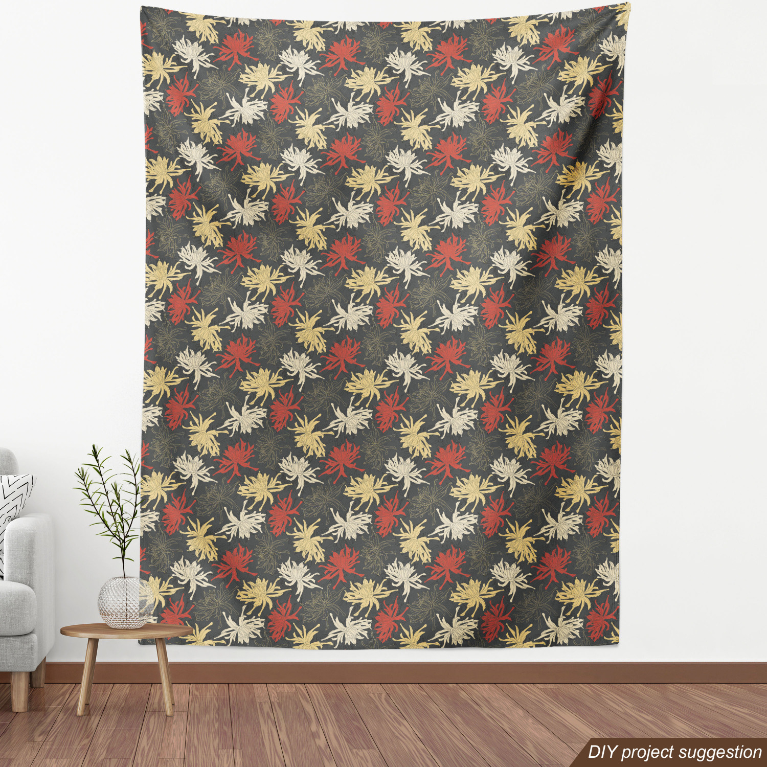 Ambesonne Floral Leaves Fabric by the Yard Decorative Upholstery Home Accents - Picture 152 of 160