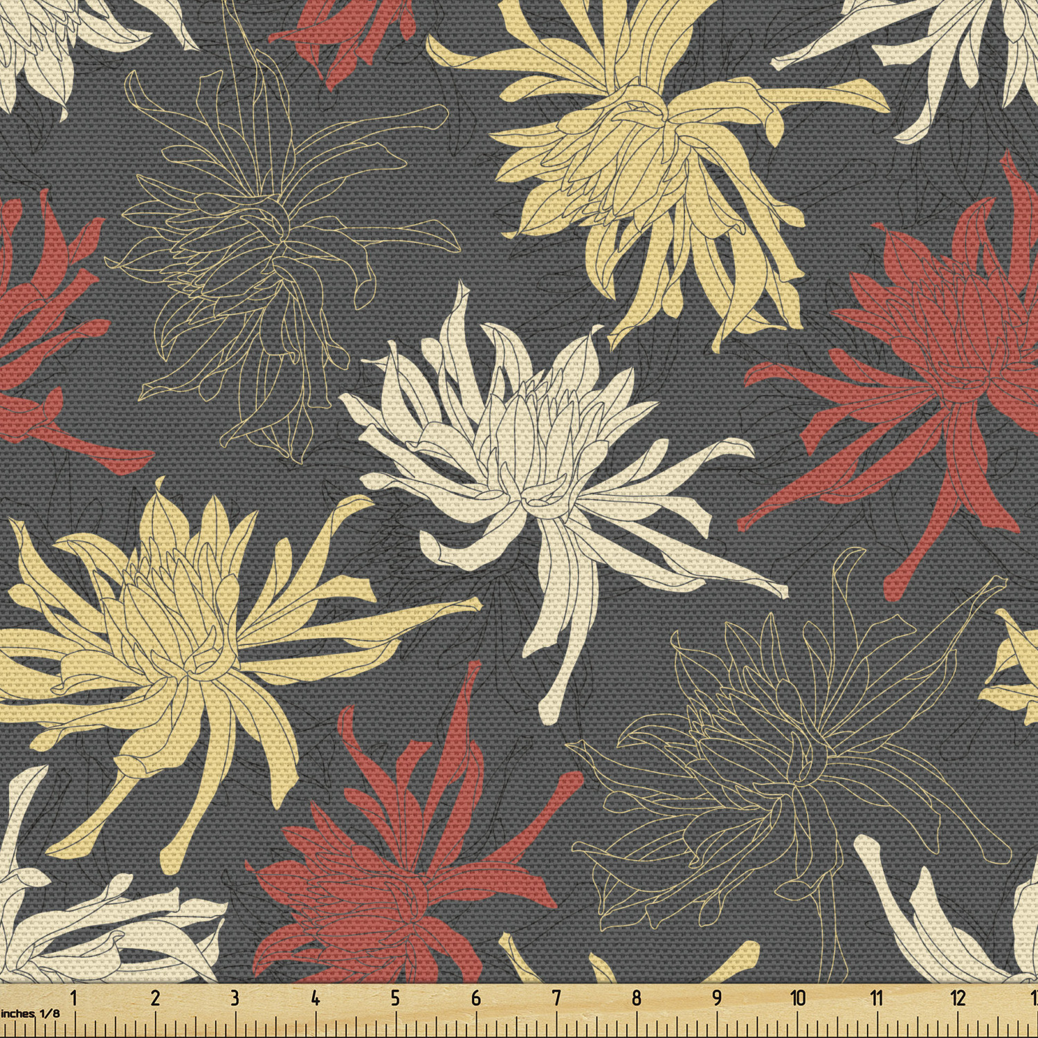 Ambesonne Floral Leaves Fabric by the Yard Decorative Upholstery Home Accents - Picture 149 of 160