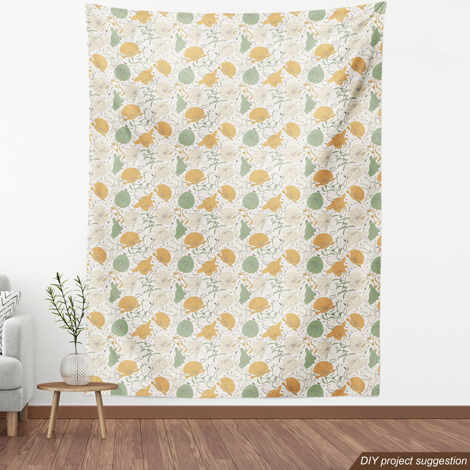 Ambesonne Floral Leaves Fabric by the Yard Decorative Upholstery Home Accents - Picture 44 of 160